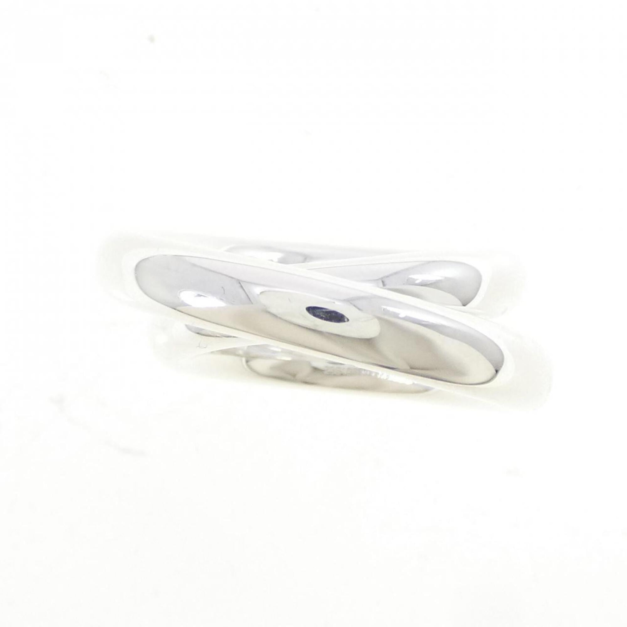 Hermes Silver 925 Band Ring (Pre-Owned)