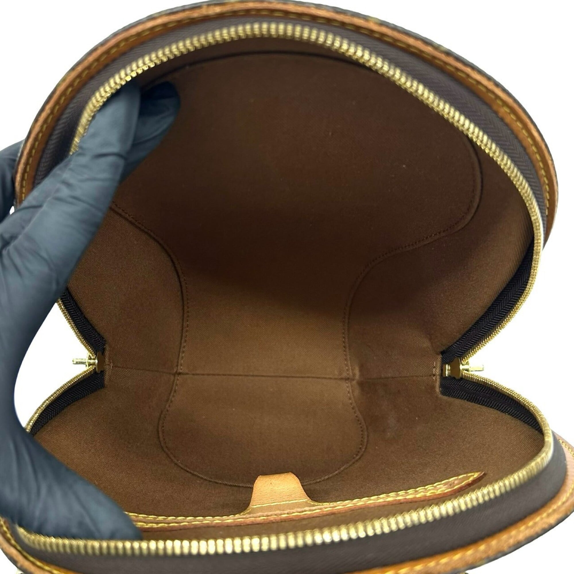 Louis Vuitton Brown Leather Pvc Backpack (Pre-Owned)