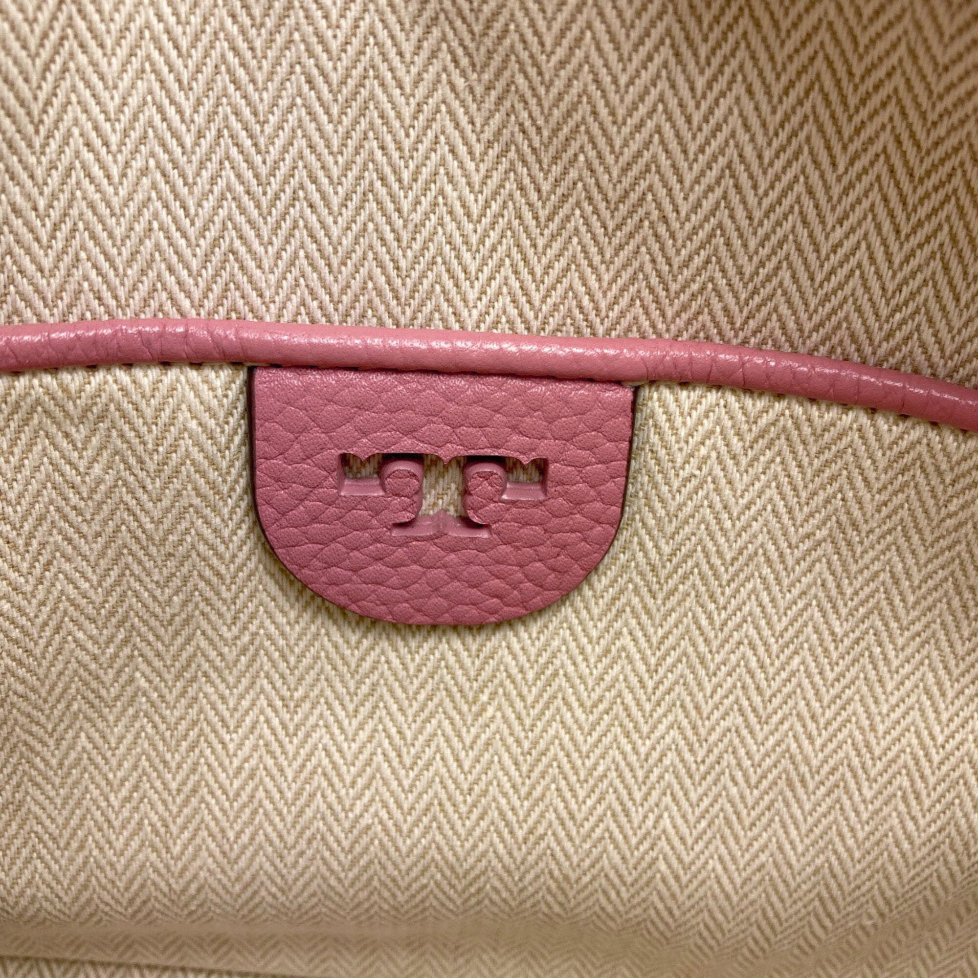 Tory Burch Pink Leather Shoulder Bag (Pre-Owned)