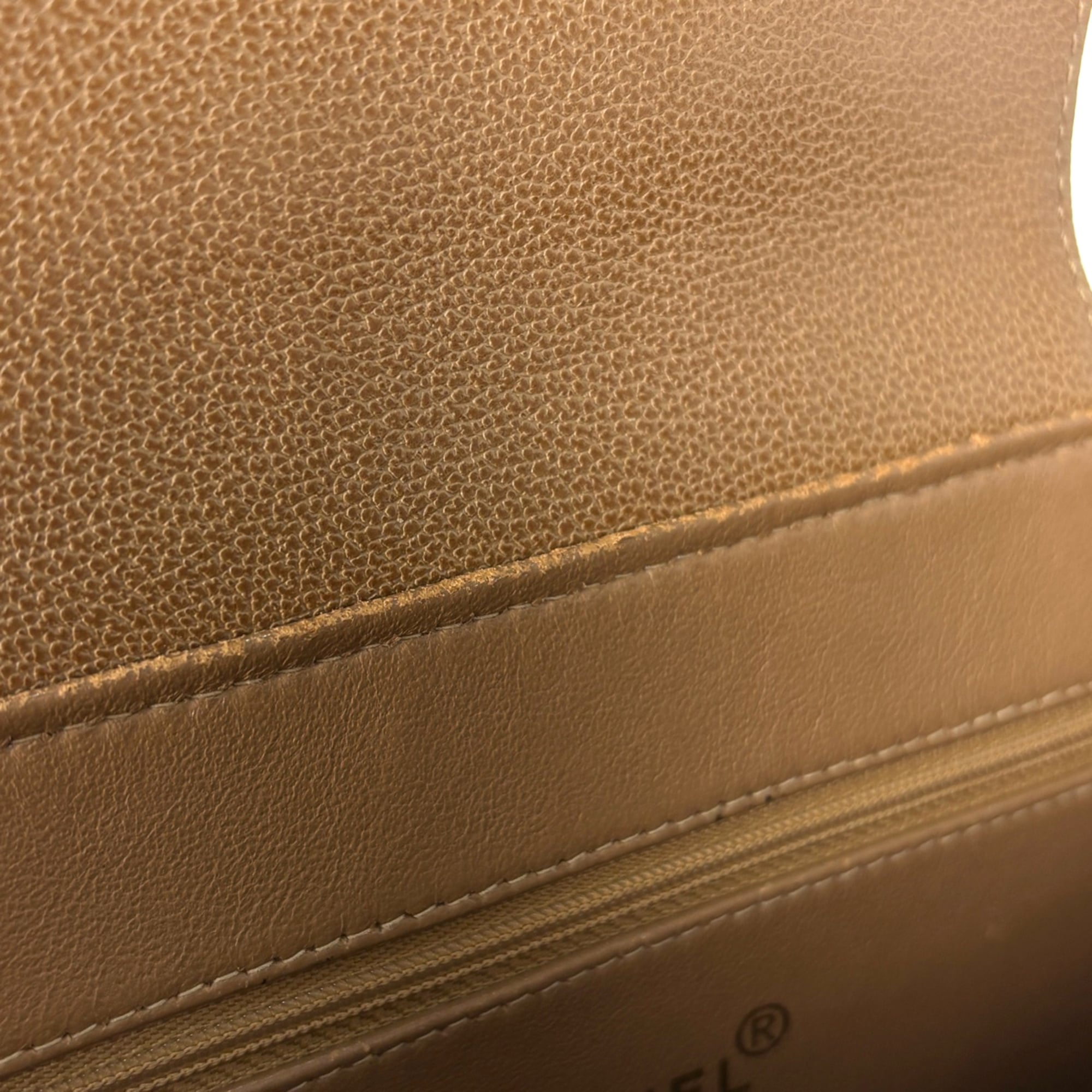 Chanel Camel Grained Calfskin Tote Bag (Pre-Owned)