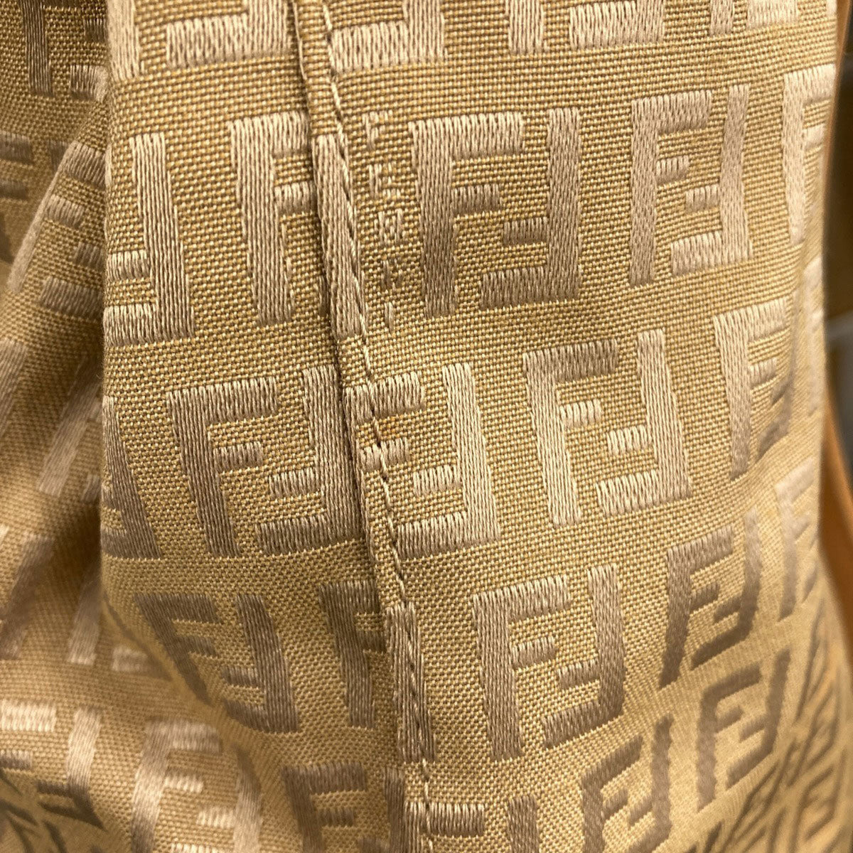 Fendi Brown Canvas Handbag (Pre-Owned)