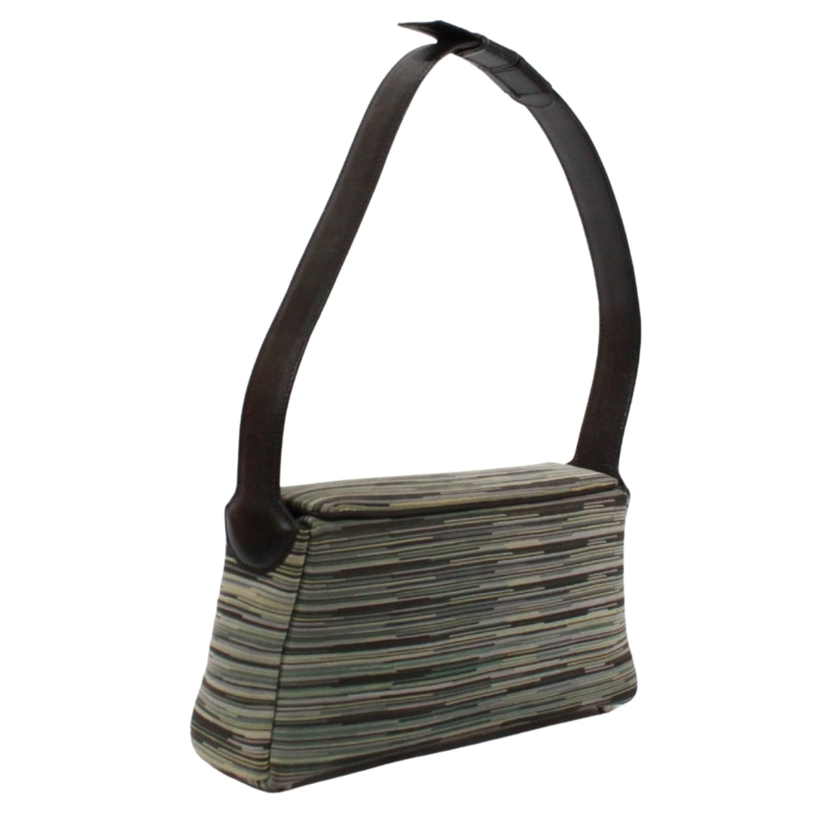 Hermes Black Green Vibrato Leather Leather Shoulder Bag (Pre-Owned)