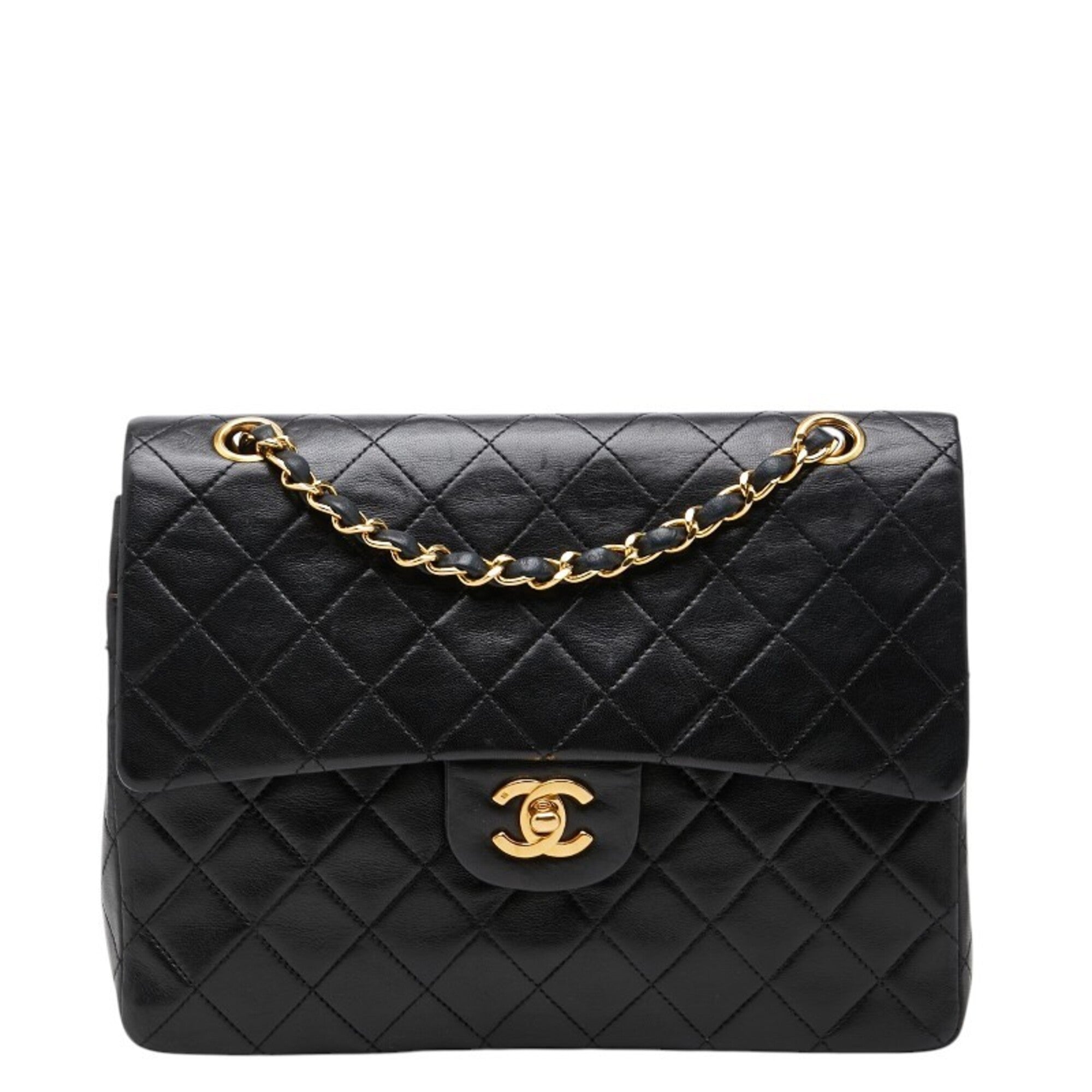 Chanel Black Leather Shoulder Bag (Pre-Owned)
