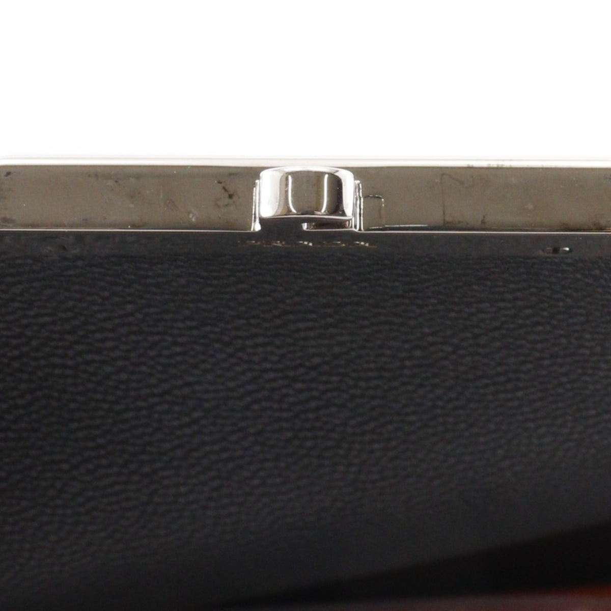 Prada Saffiano Orange Red Color Saffiano Clutch Bag Shoulder Bag (Pre-Owned)