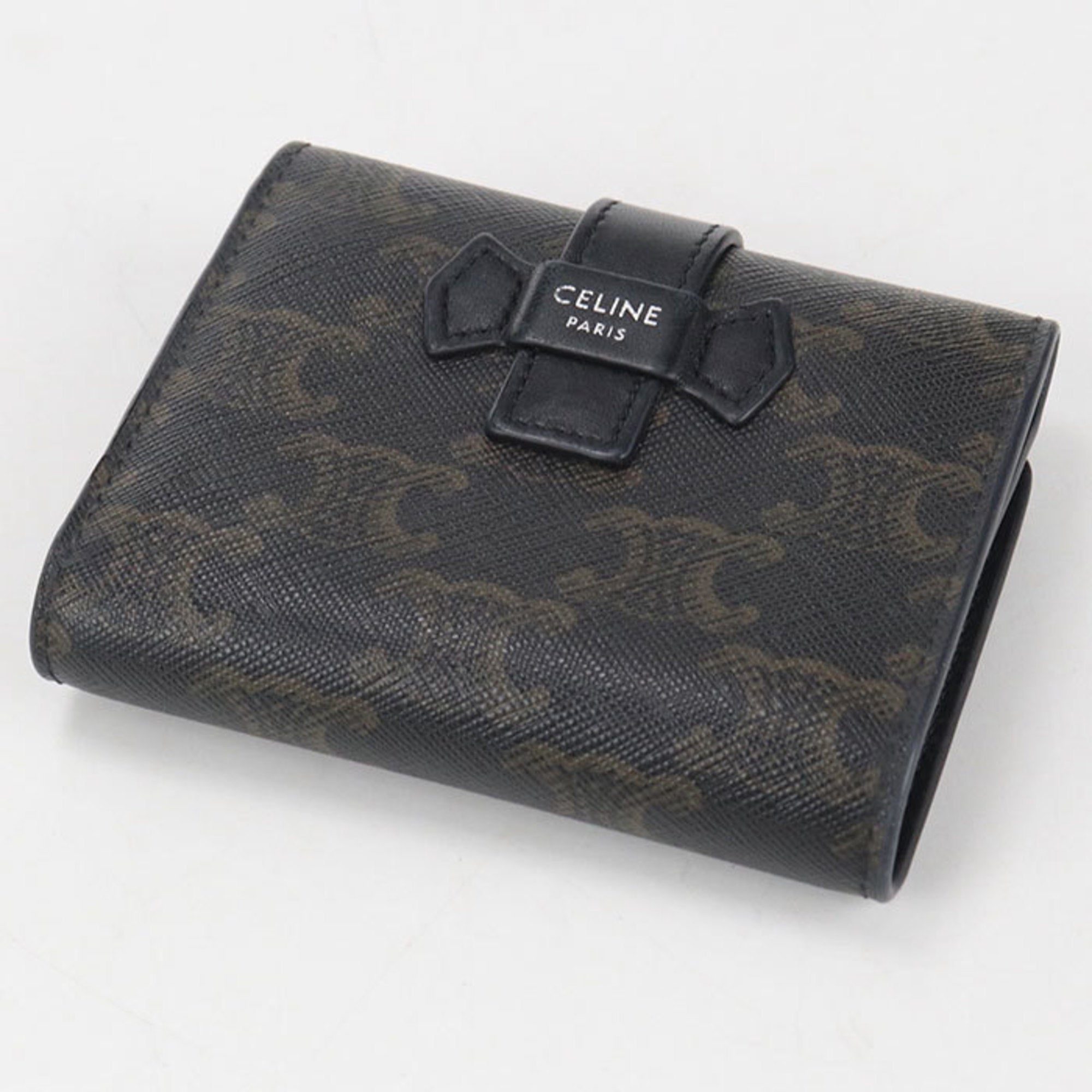 Celine Black Pvc Wallet (Tri-Fold) (Pre-Owned)