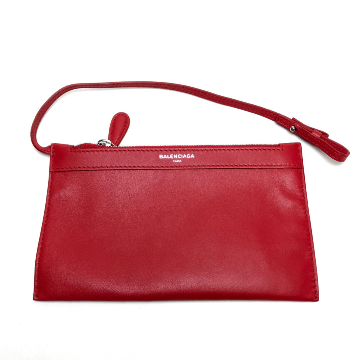 Balenciaga Red Leather Shoulder Bag (Pre-Owned)