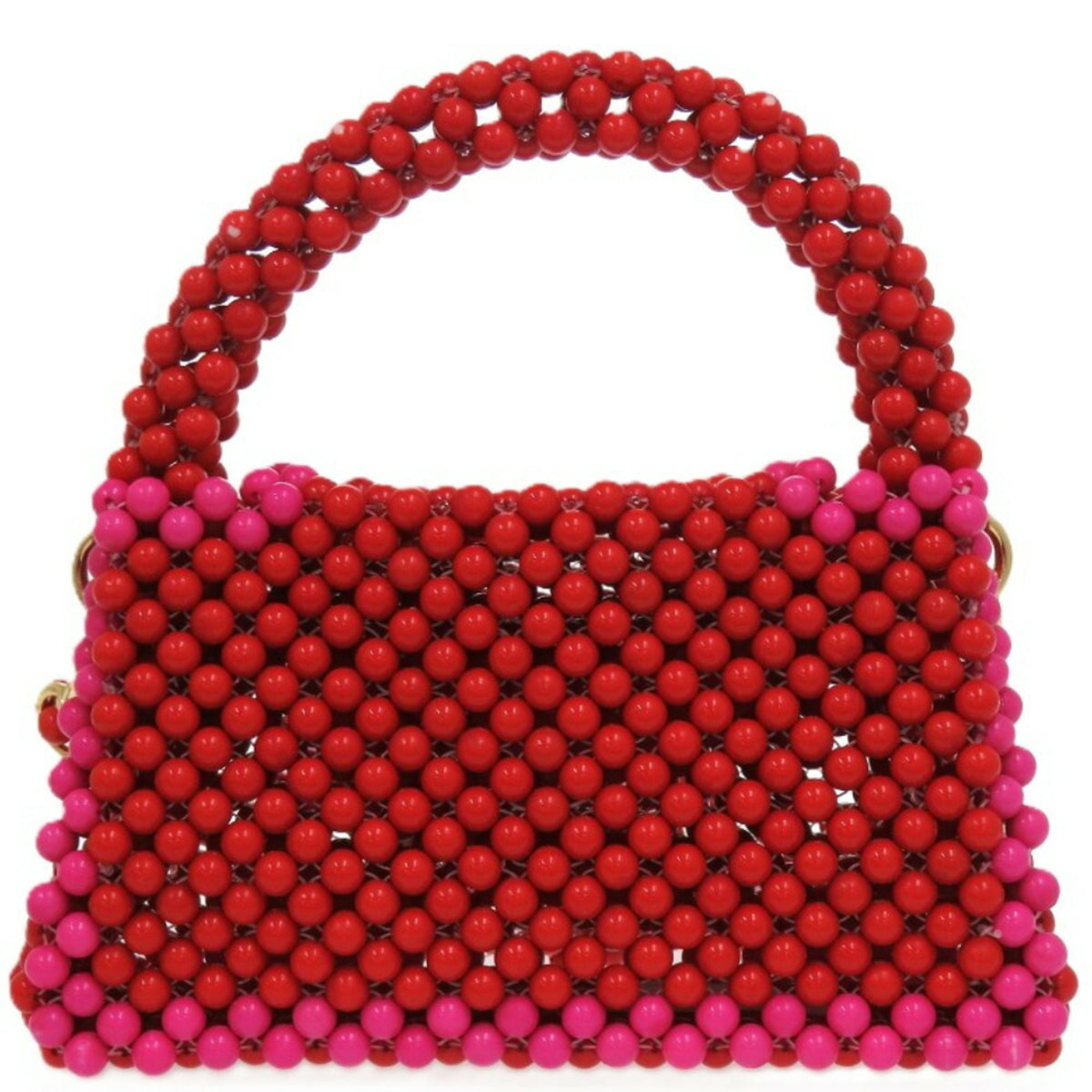 Kate Spade Pink Red Color Beads Shoulder Bag (Pre-Owned)