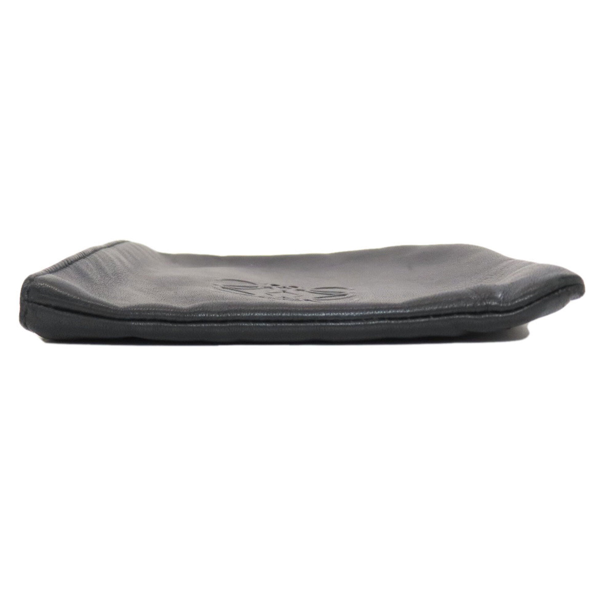 Loewe Black Leather Pouch (Pre-Owned)