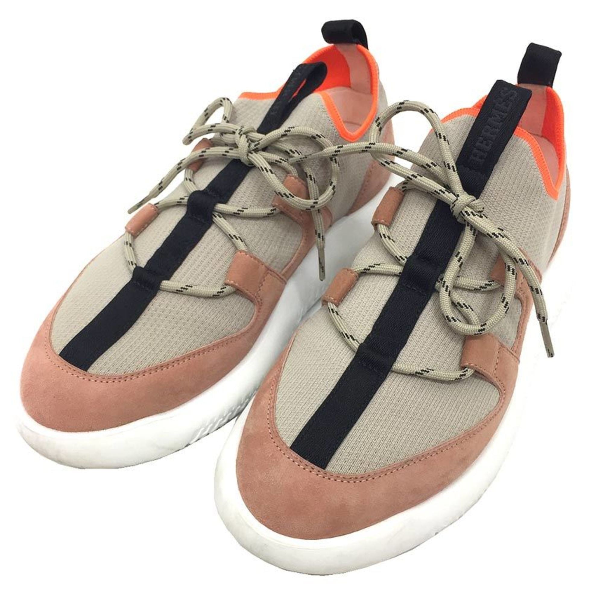 Hermes Beige Light Orange Sneakers (Pre-Owned)