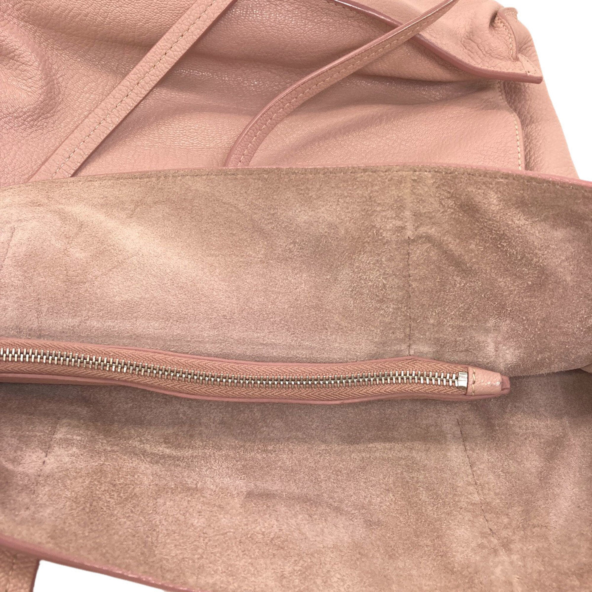 Miu Miu Pink Leather Tote Bag (Pre-Owned)