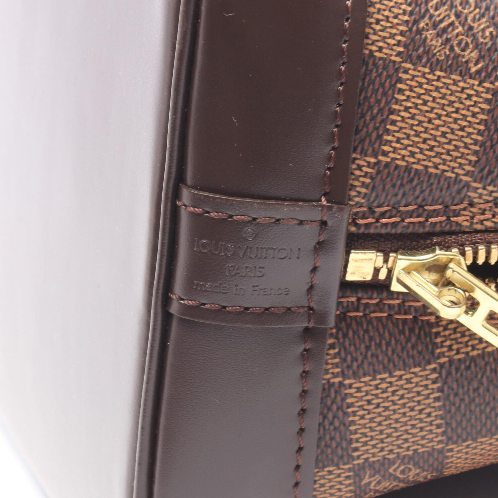 Louis Vuitton Brown Coated Canvas Leather Handbag (Pre-Owned)