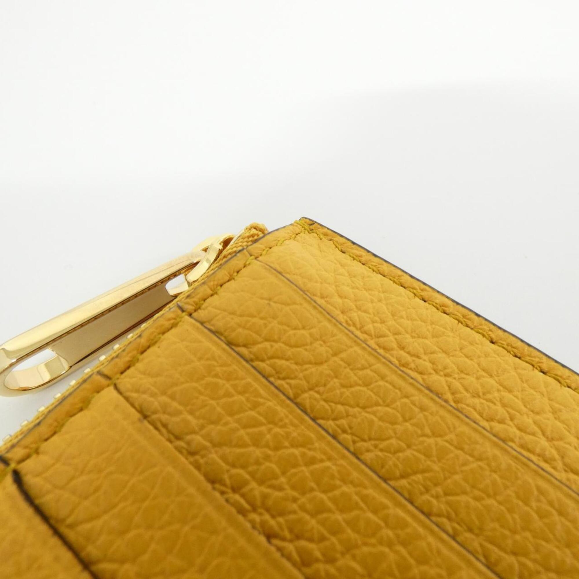Gucci Yellow Leather Coin Purse/Coin Case (Pre-Owned)