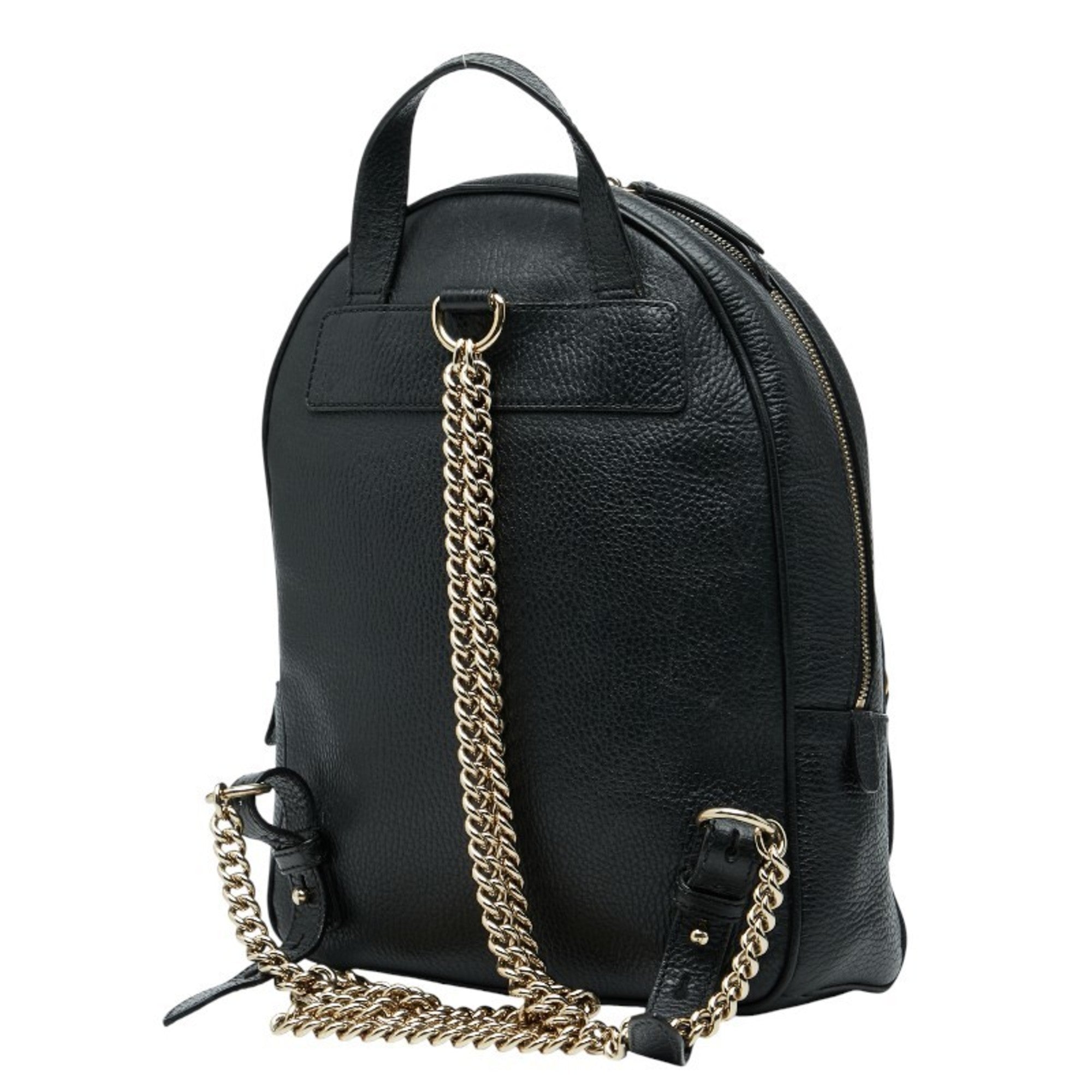 Gucci Black Leather Backpack (Pre-Owned)