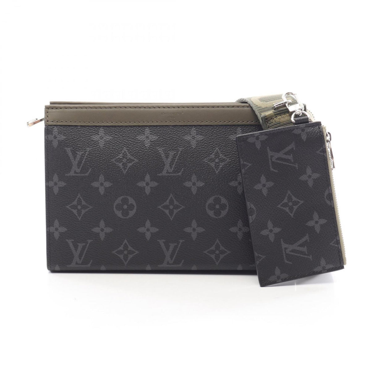 Louis Vuitton Monogram Eclipse Black Khaki Monogram Eclipse Handbag Shoulder Bag (Pre-Owned)