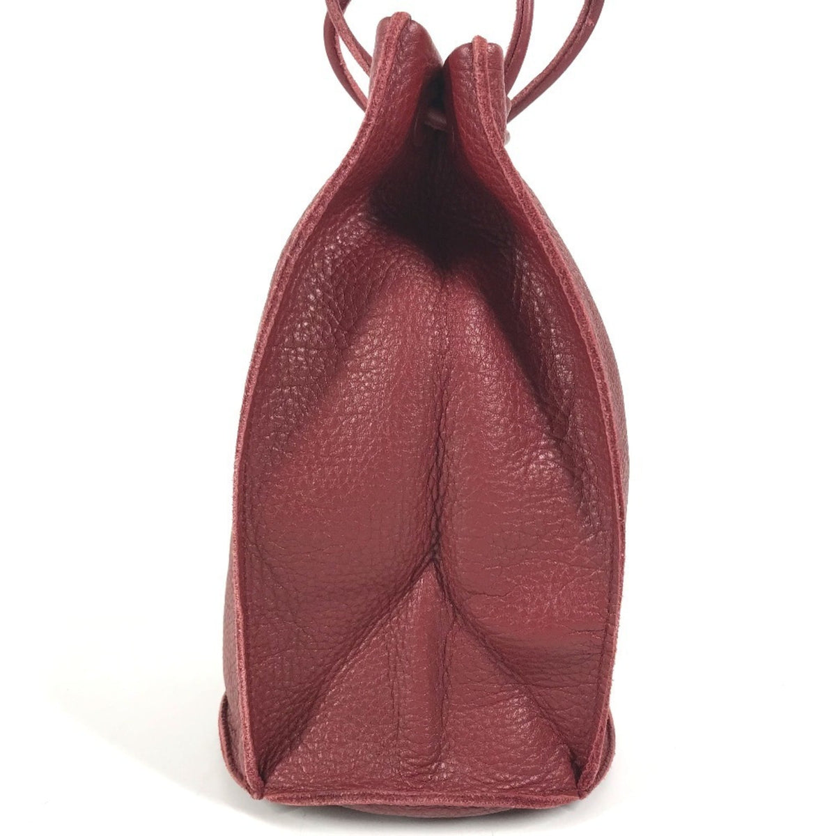 Bottega Veneta Red Color Leather Handbag (Pre-Owned)