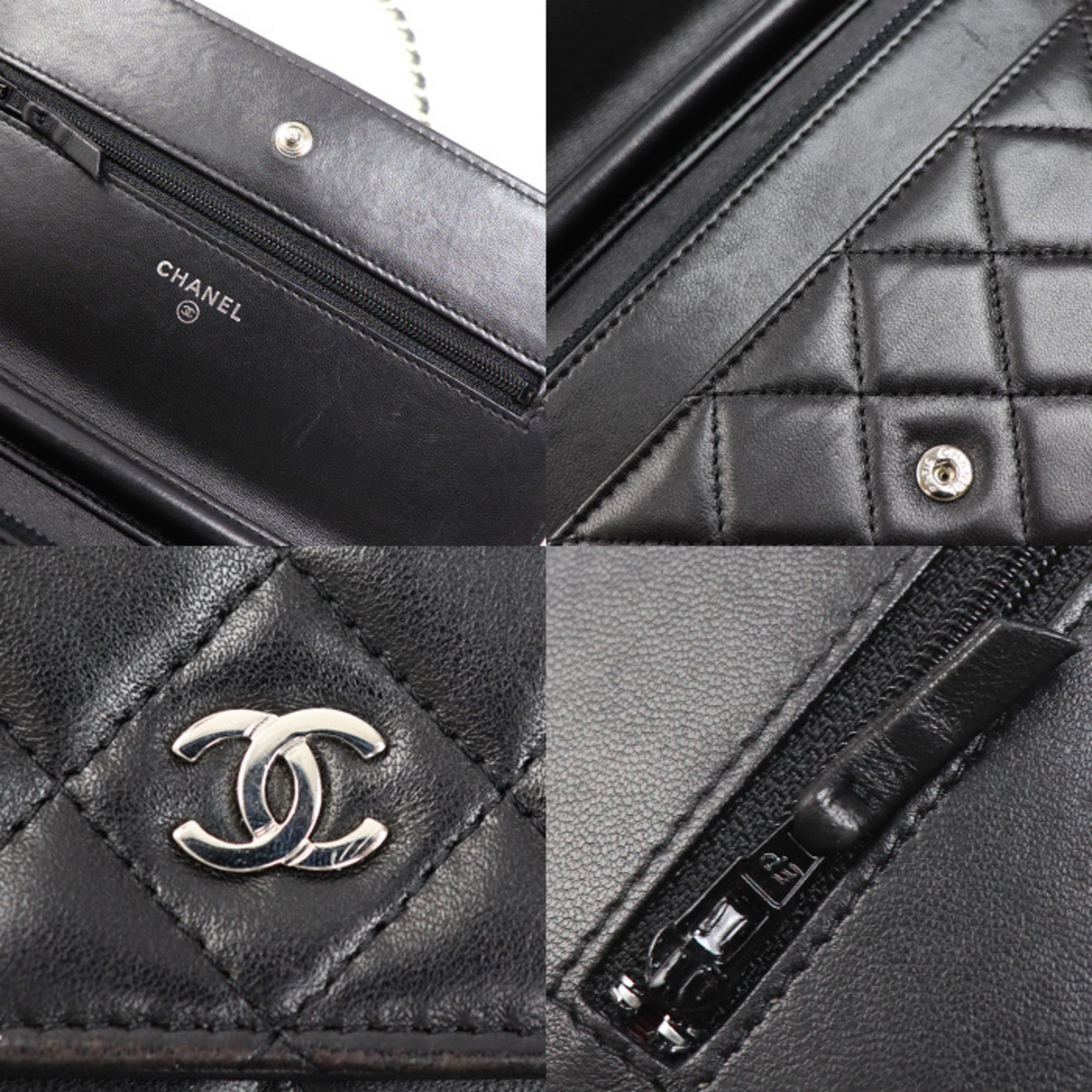 Chanel Black Leather Shoulder Bag (Pre-Owned)