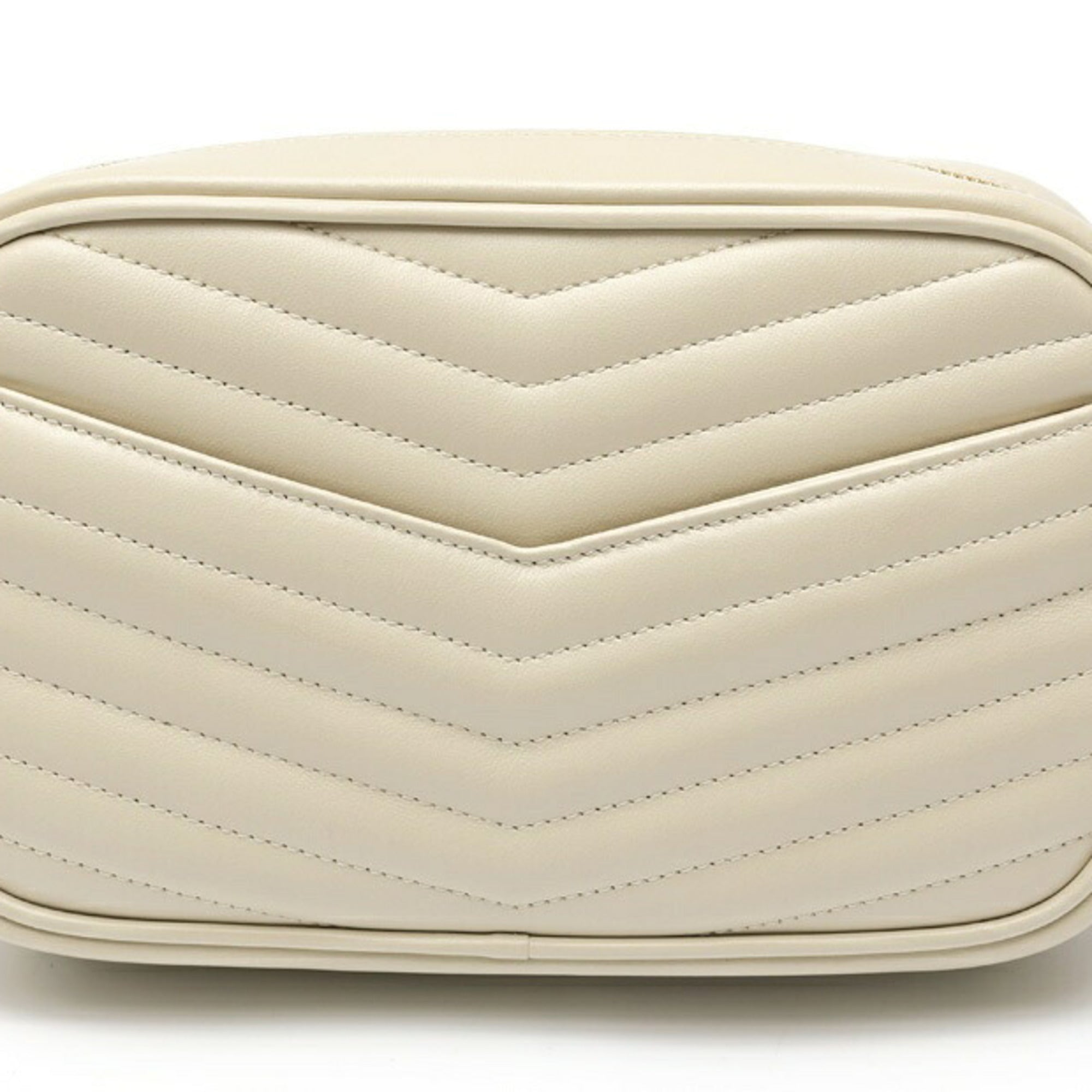 Saint Laurent Ivory White Leather Shoulder Bag (Pre-Owned)