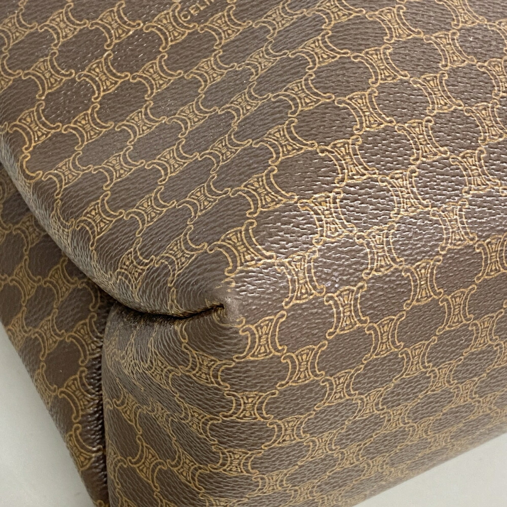 Celine Brown Pvc Tote Bag (Pre-Owned)