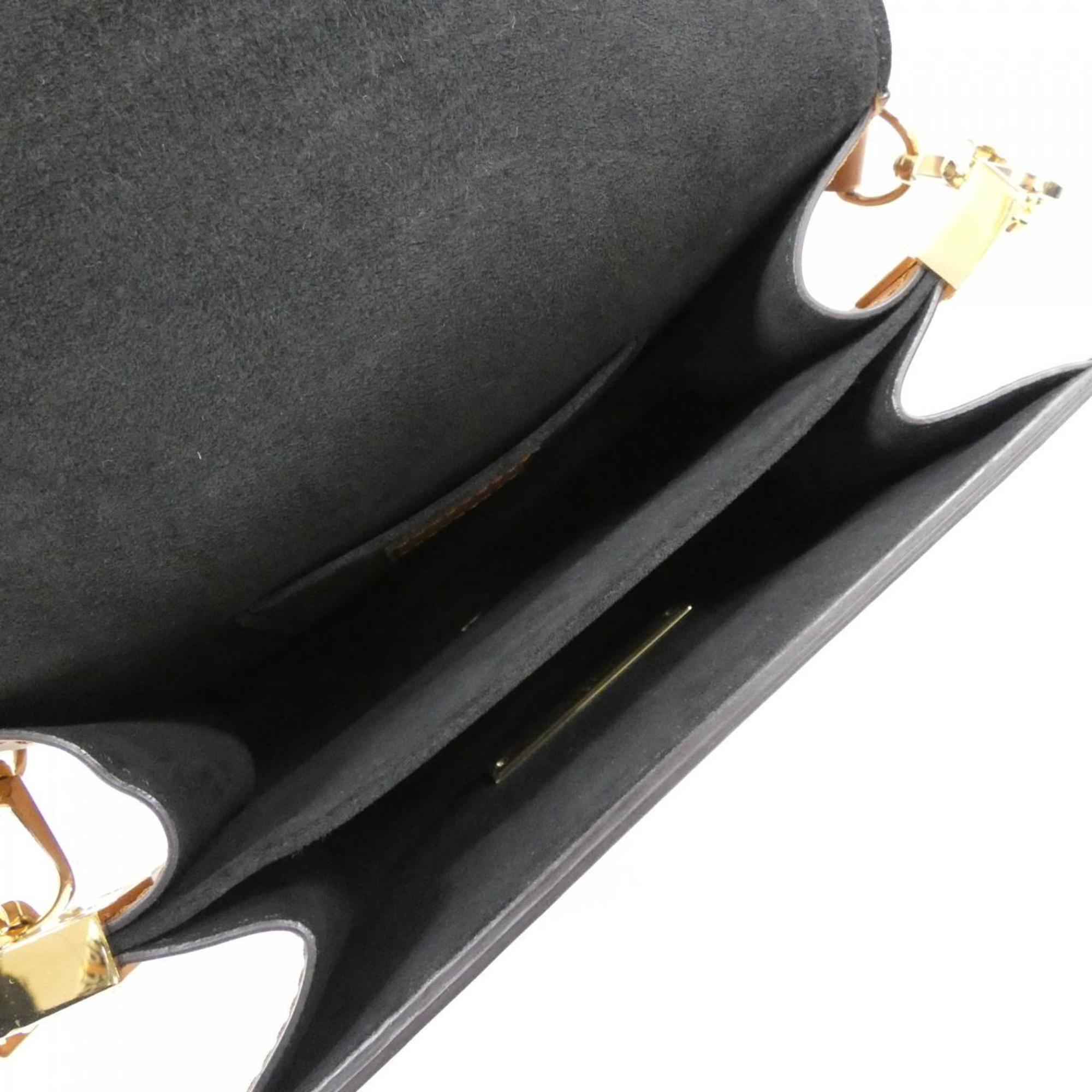 Louis Vuitton Marron Coated Canvas Leather Shoulder Bag (Pre-Owned)