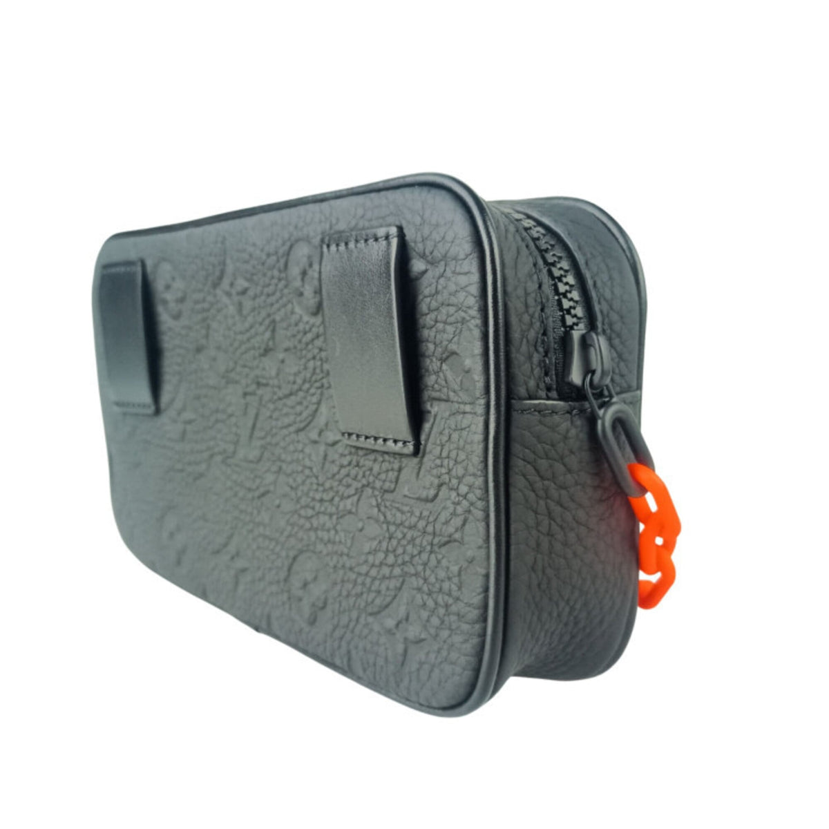Louis Vuitton Black Orange Leather Sling Bag (Pre-Owned)