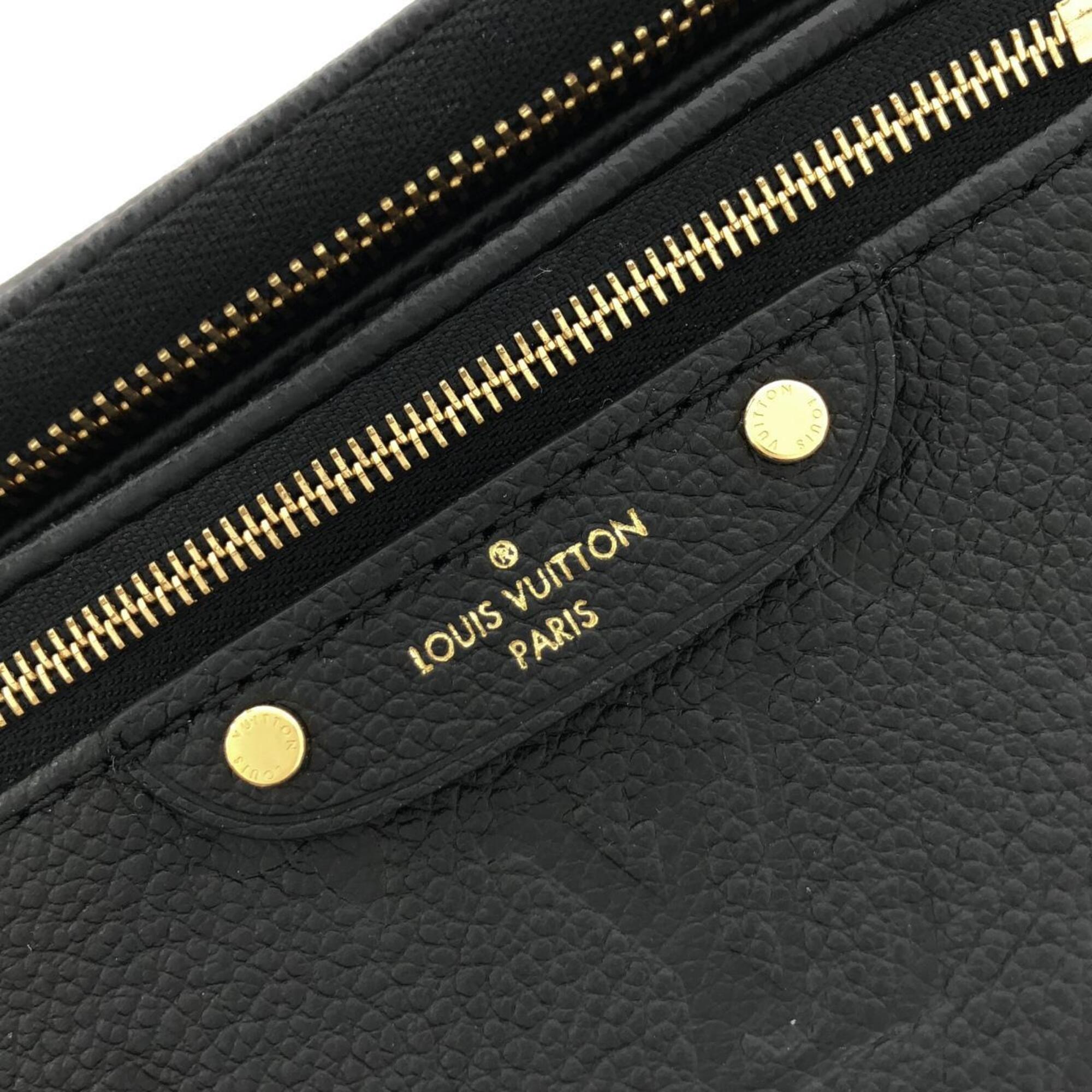 Louis Vuitton Black Leather Handbag (Pre-Owned)