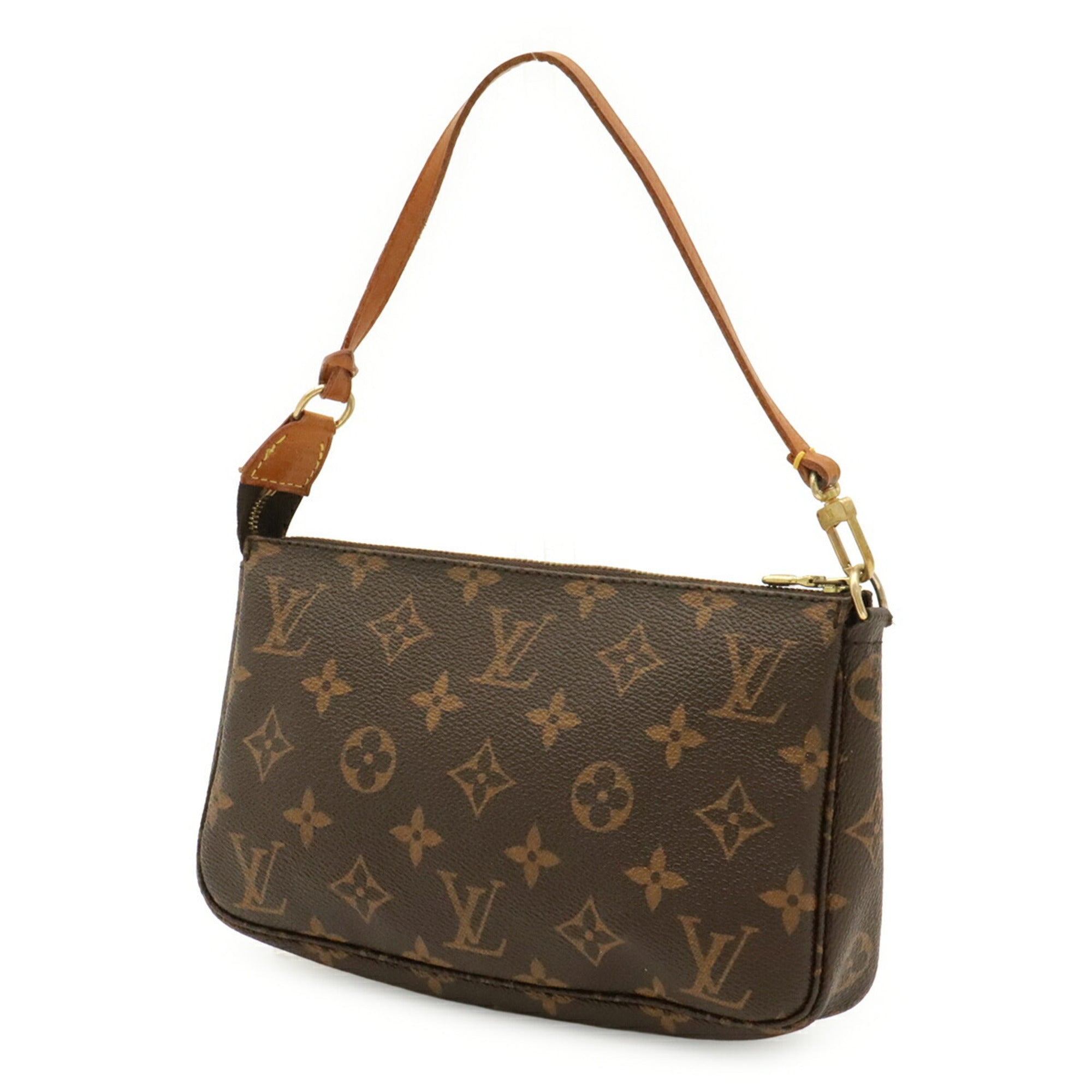 Louis Vuitton Brown Monogram Monogram Handbag Pochette Pouch (Pre-Owned)