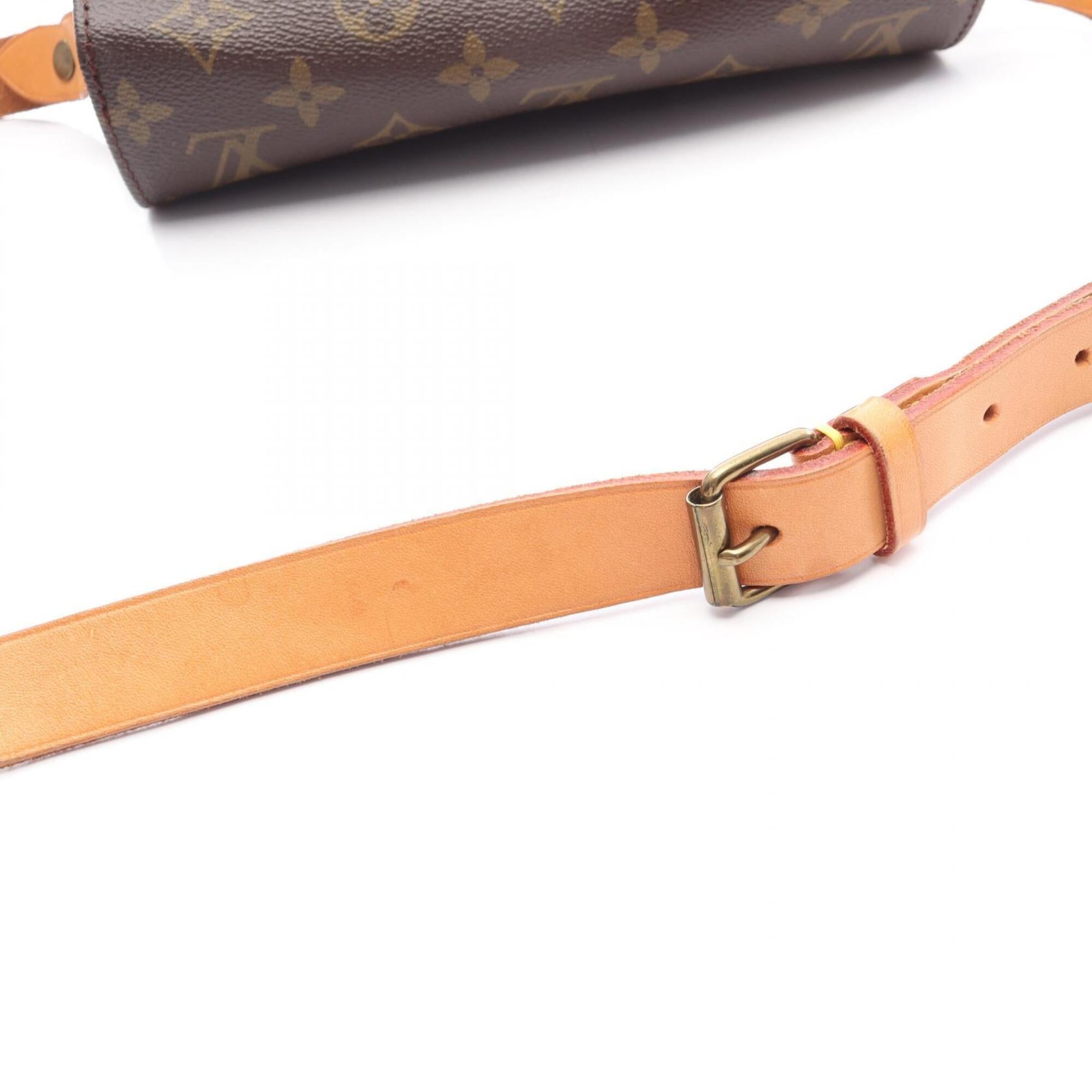 Louis Vuitton Brown Coated Canvas Pvc Monogram Leather Handbag Shoulder Bag (Pre-Owned)