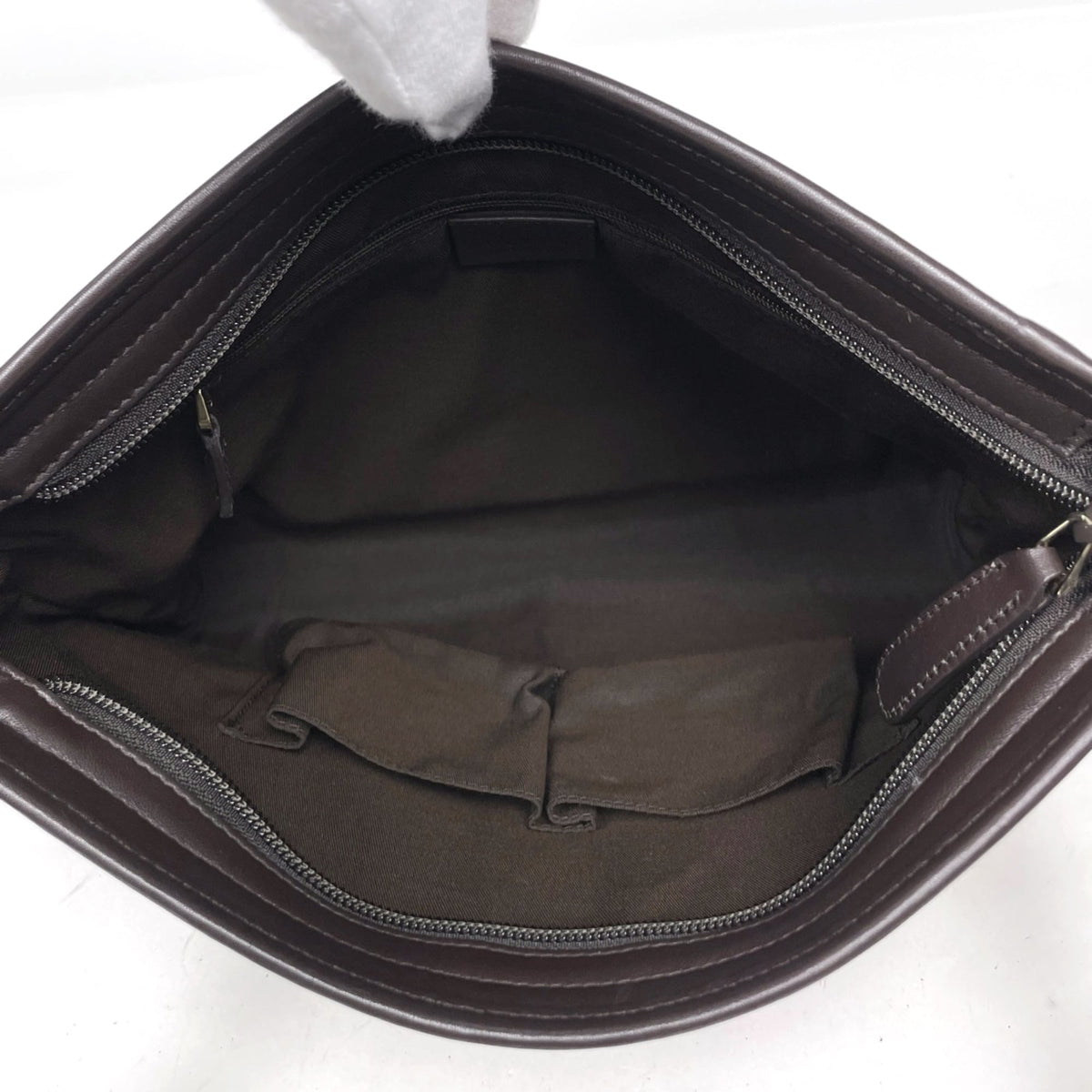 Gucci Brown Coated Canvas Leather Shoulder Bag (Pre-Owned)