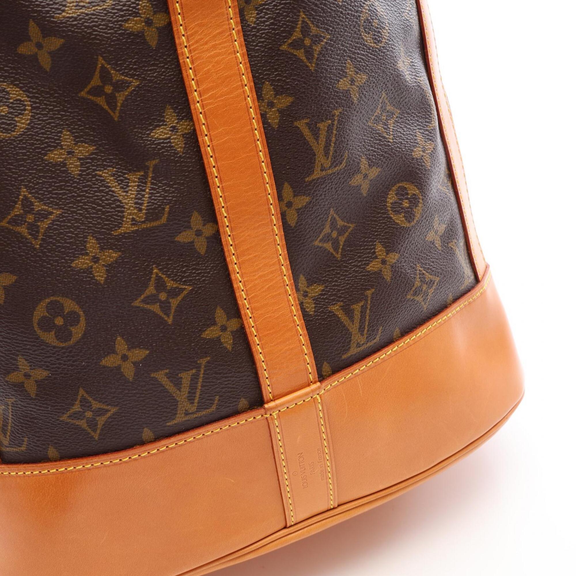 Louis Vuitton Brown Monogram Coated Canvas Leather Handbag Shoulder Bag (Pre-Owned)
