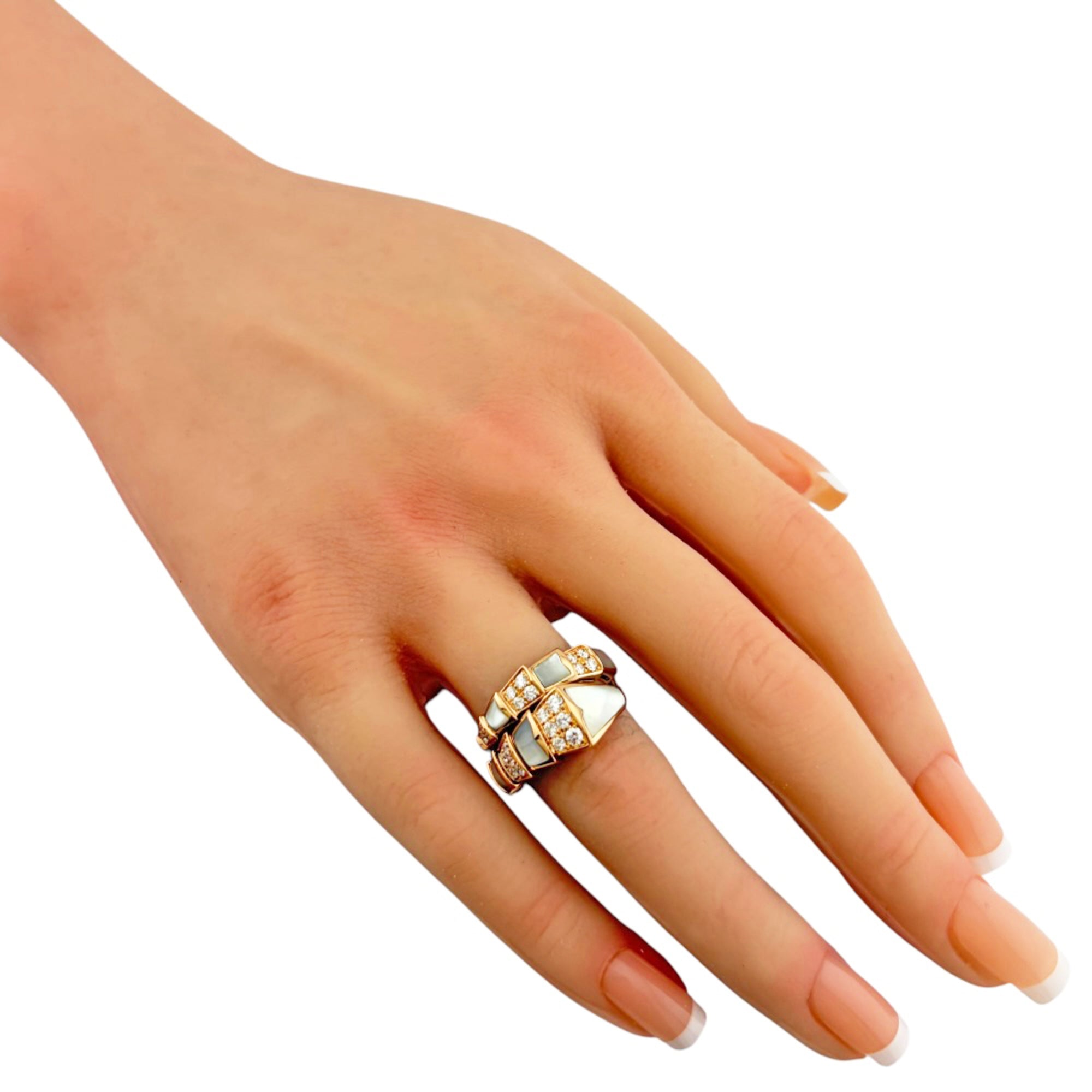 Bvlgari Serpenti Pink Gold Pink Gold (18K) Band Ring (Pre-Owned)