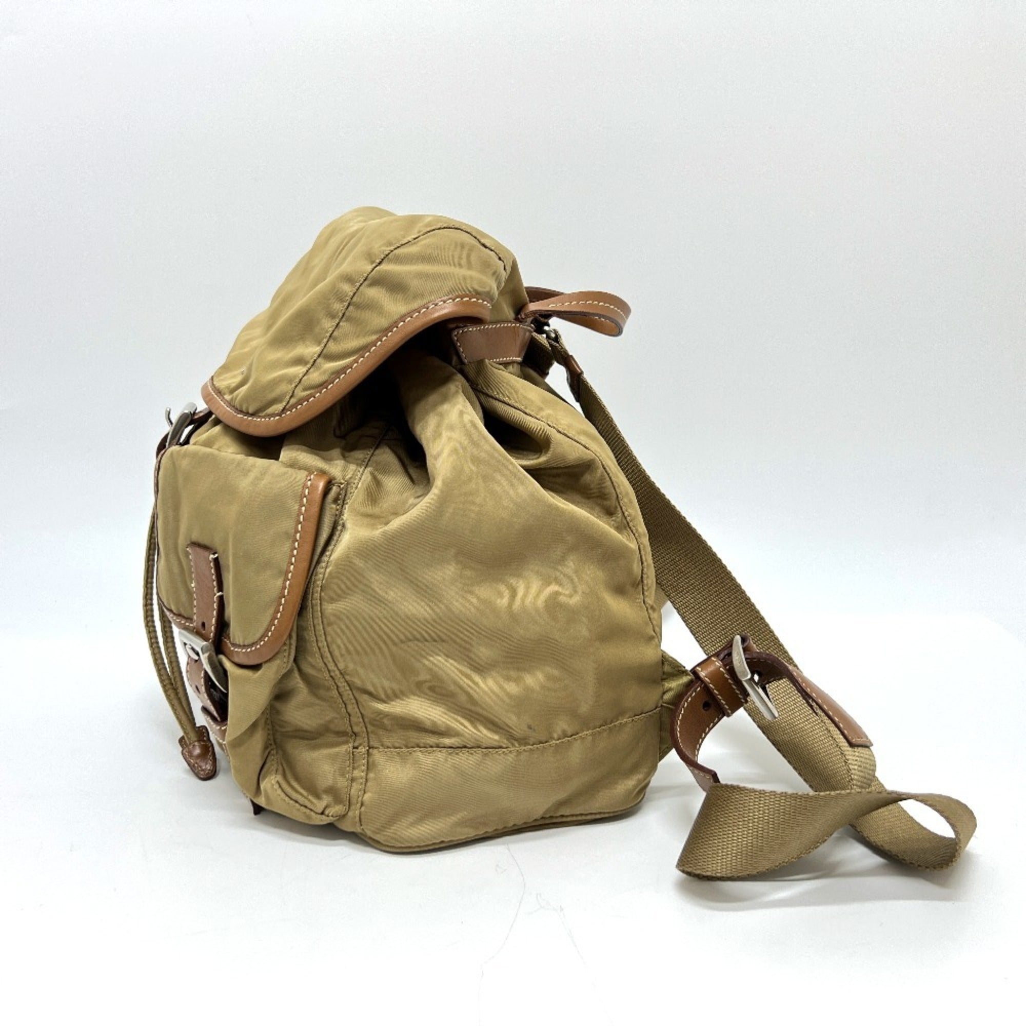 Prada Brown Nylon Backpack (Pre-Owned)