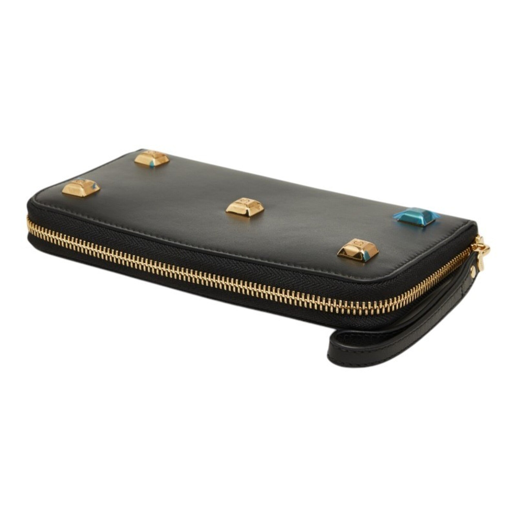 Salvatore Ferragamo Black Leather Long Wallet (Bi-Fold) (Pre-Owned)