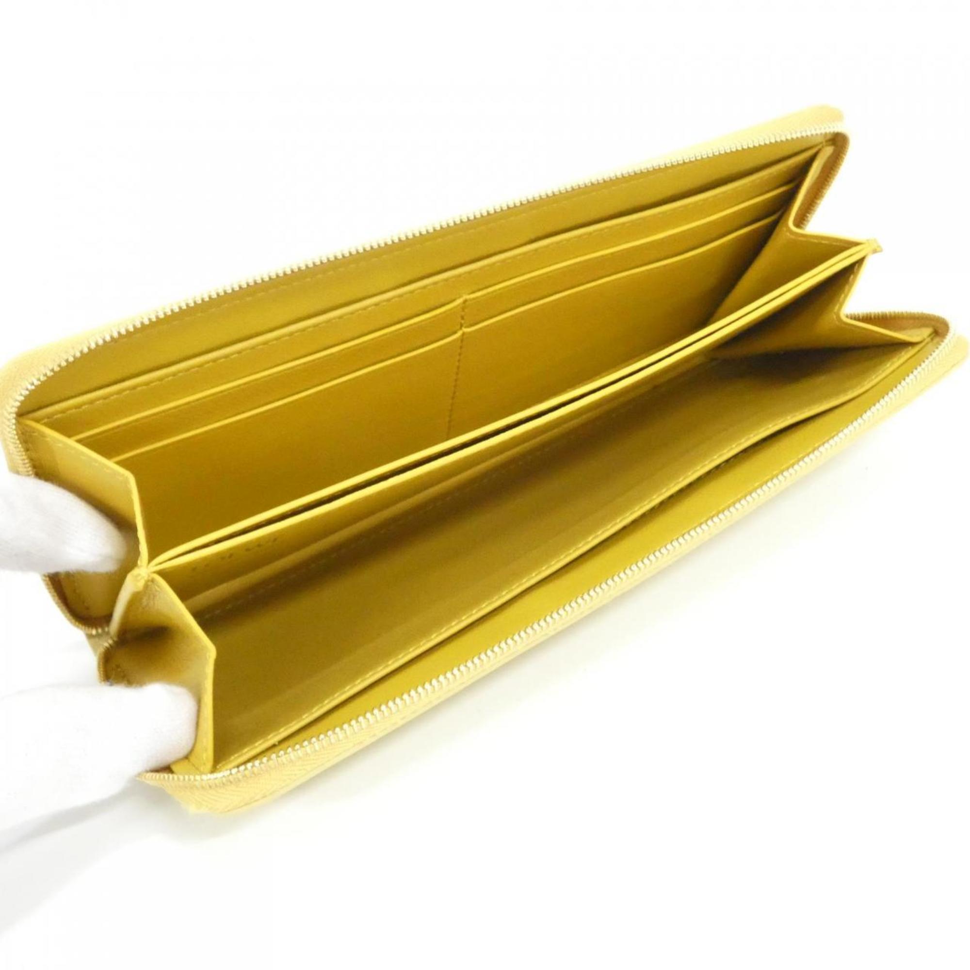 Loewe Yellow Leather Long Wallet (Bi-Fold) (Pre-Owned)