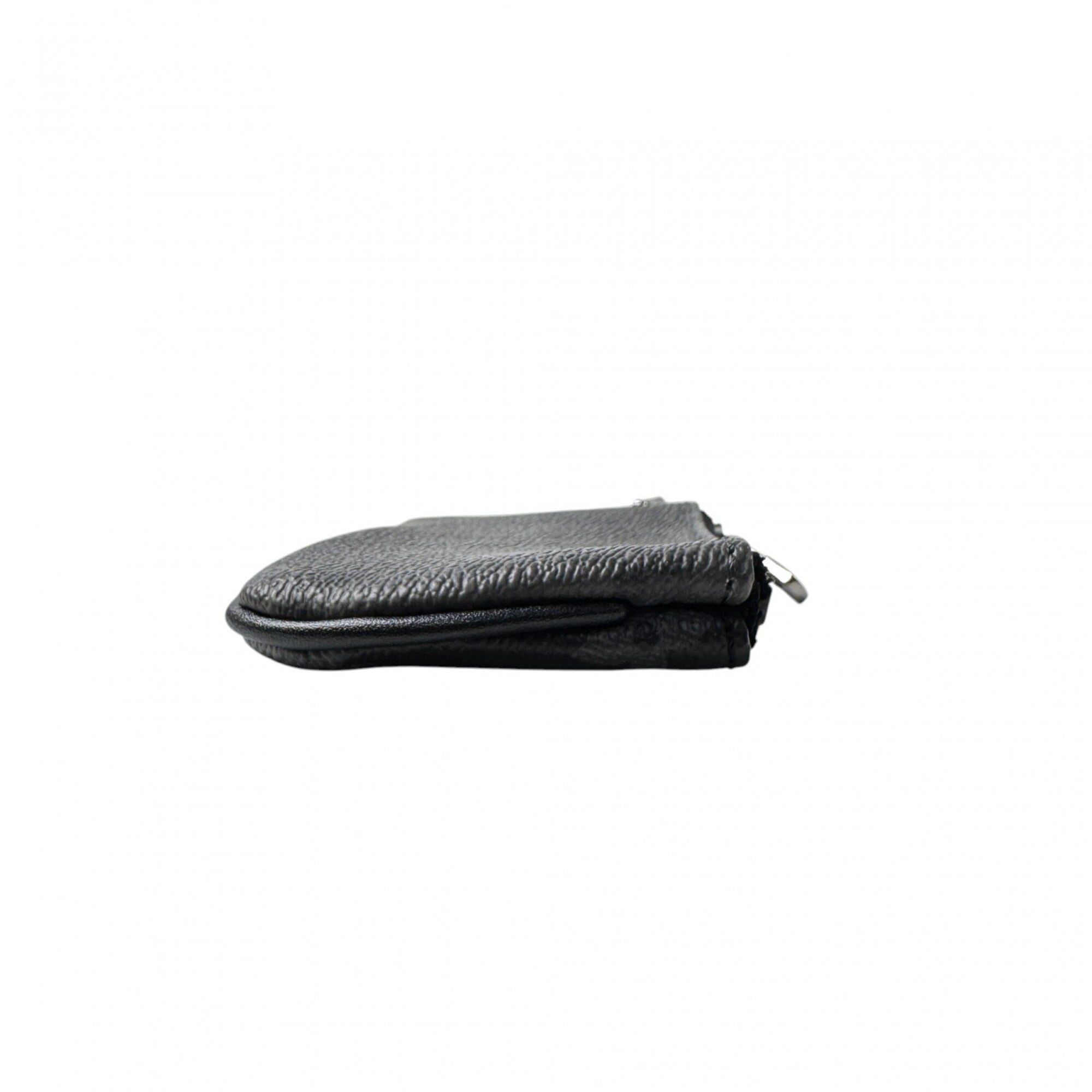 Louis Vuitton Black Gray Leather Coin Purse/Coin Case (Pre-Owned)