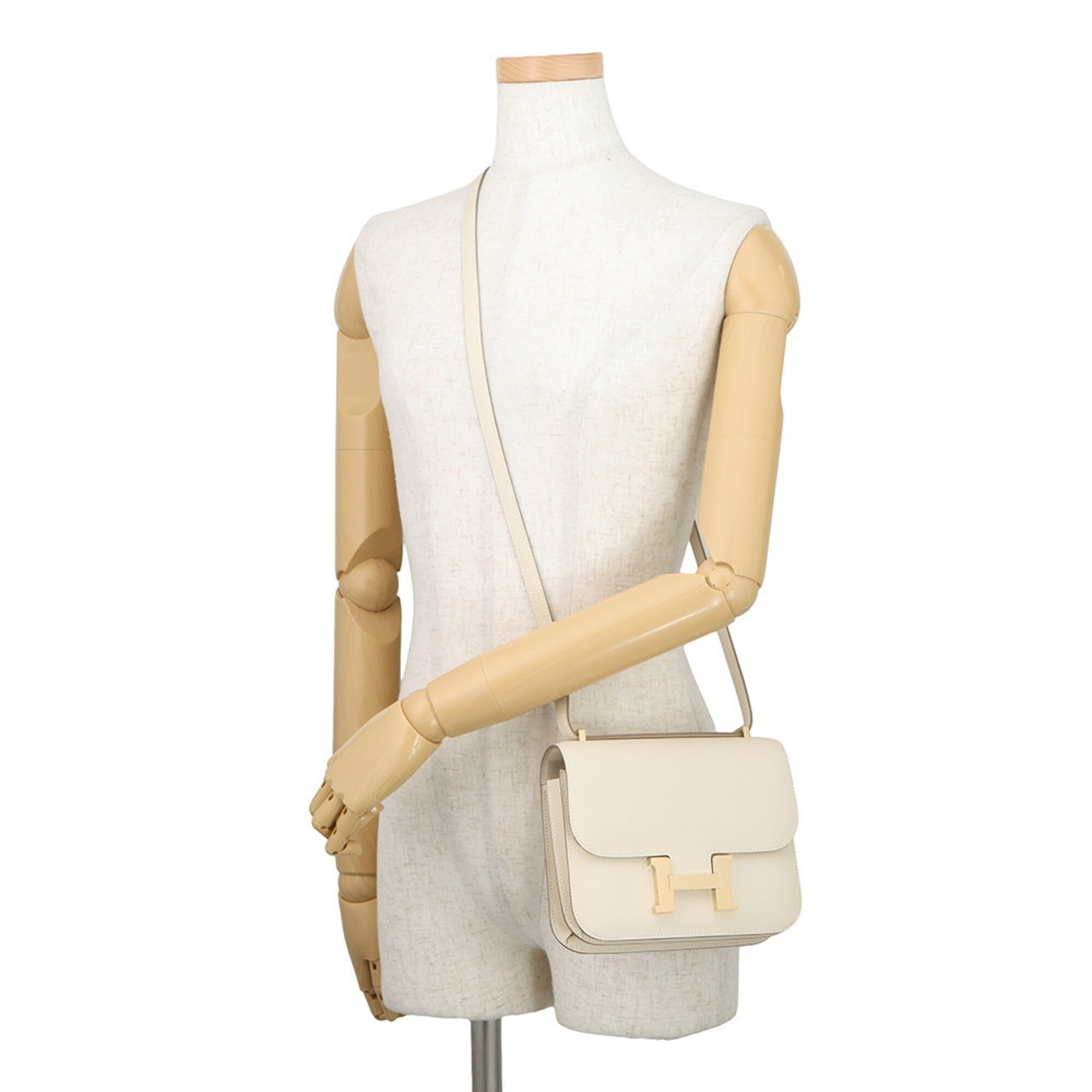 Hermes Constance Champagne Gold Epsom Leather Handbag Shoulder Bag (Pre-Owned)