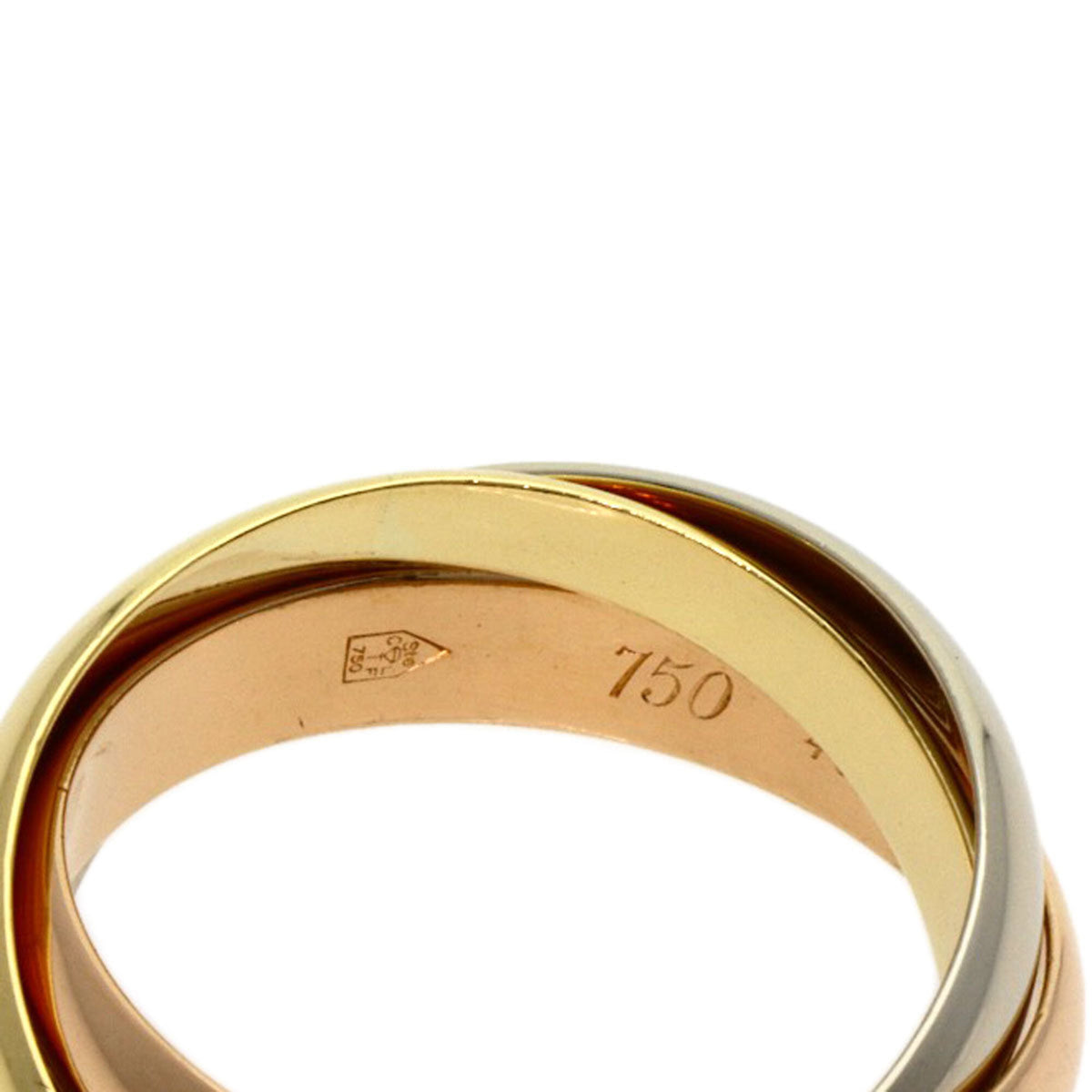 Cartier Trinity Yellow Gold (18K) Pink Gold (18K) White Gold (18K) Band Ring (Pre-Owned)