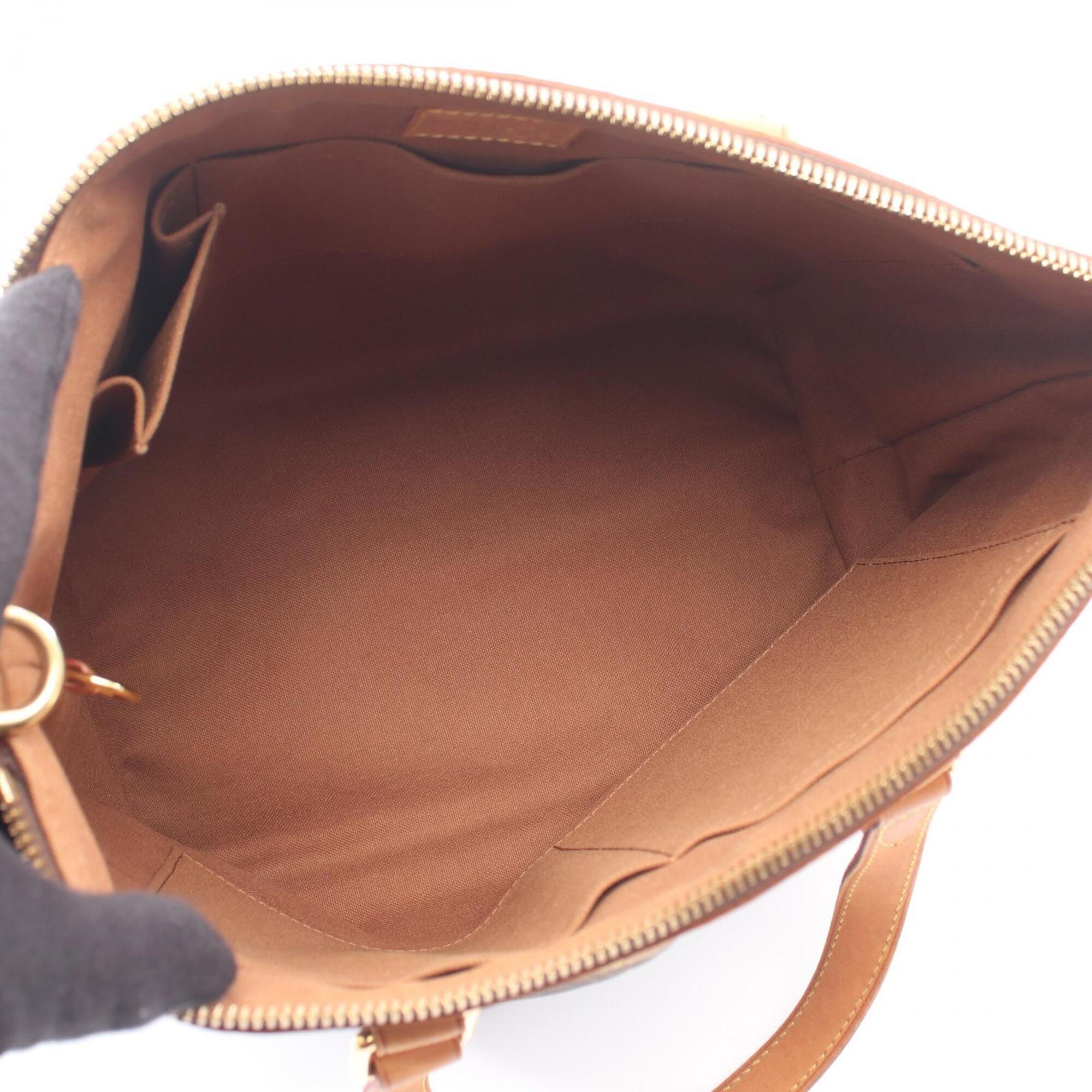 Louis Vuitton Brown Coated Canvas Monogram Leather Handbag (Pre-Owned)