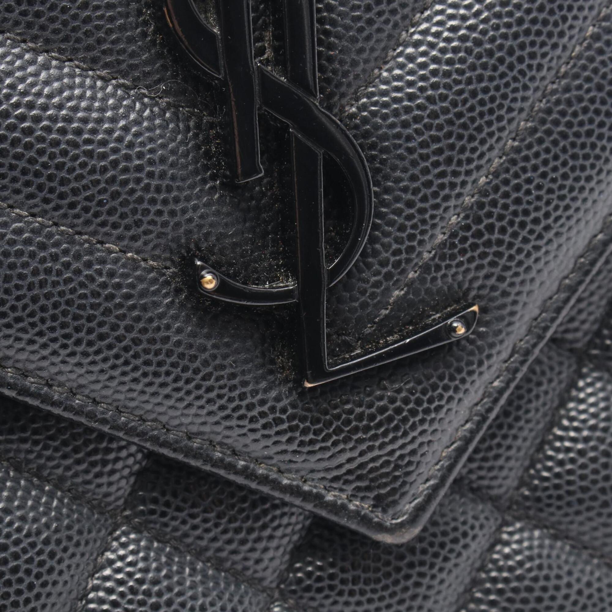 Yves Saint Laurent Black Leather Shoulder Bag (Pre-Owned)