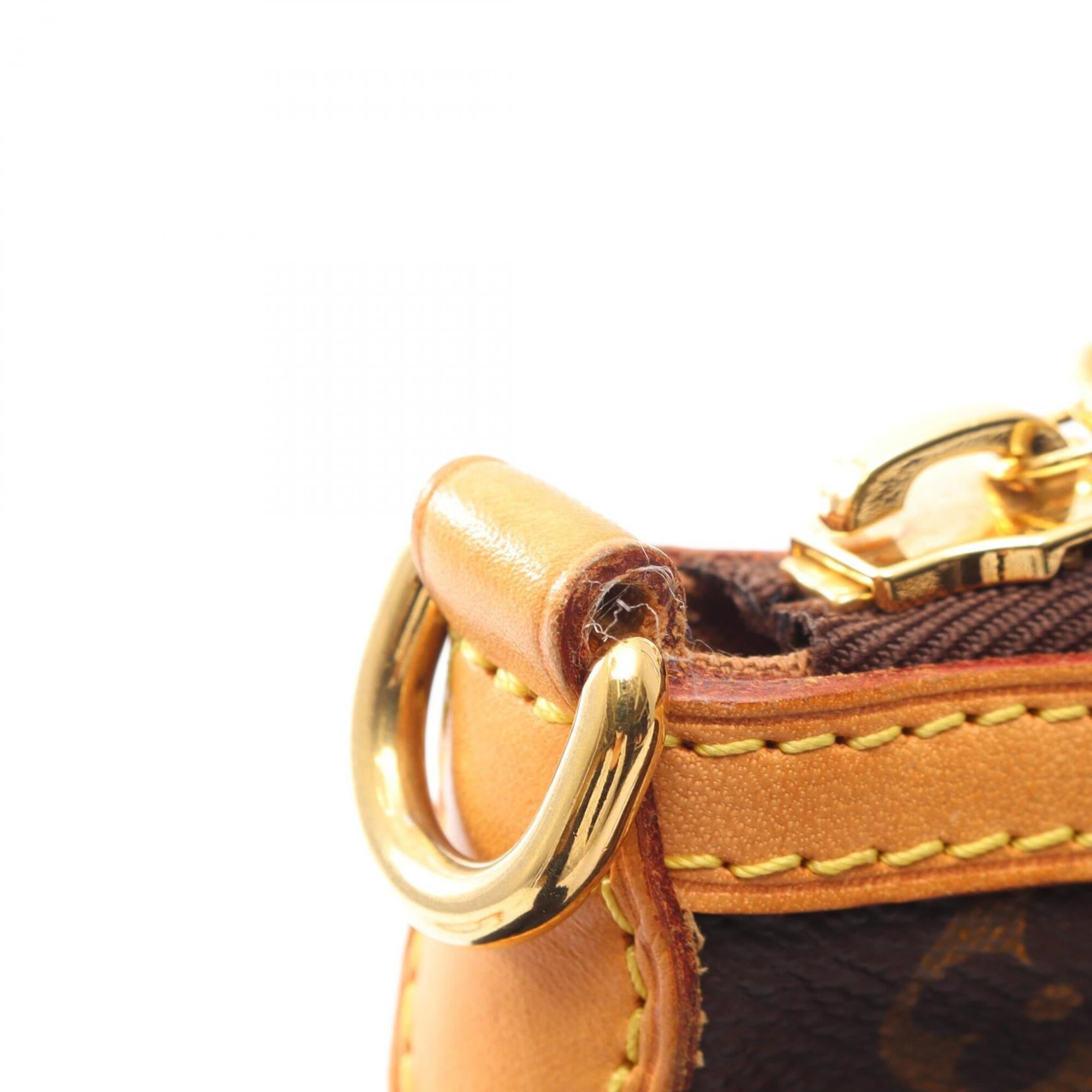 Louis Vuitton Monogram Brown Coated Canvas Leather Handbag (Pre-Owned)