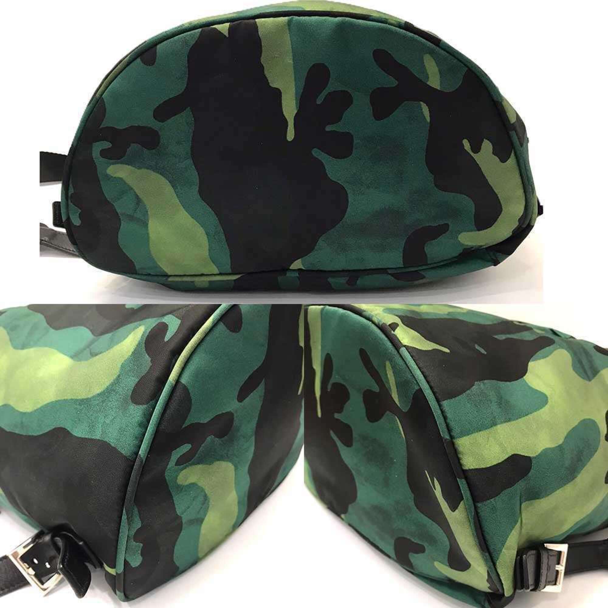 Prada Green Nylon Backpack (Pre-Owned)