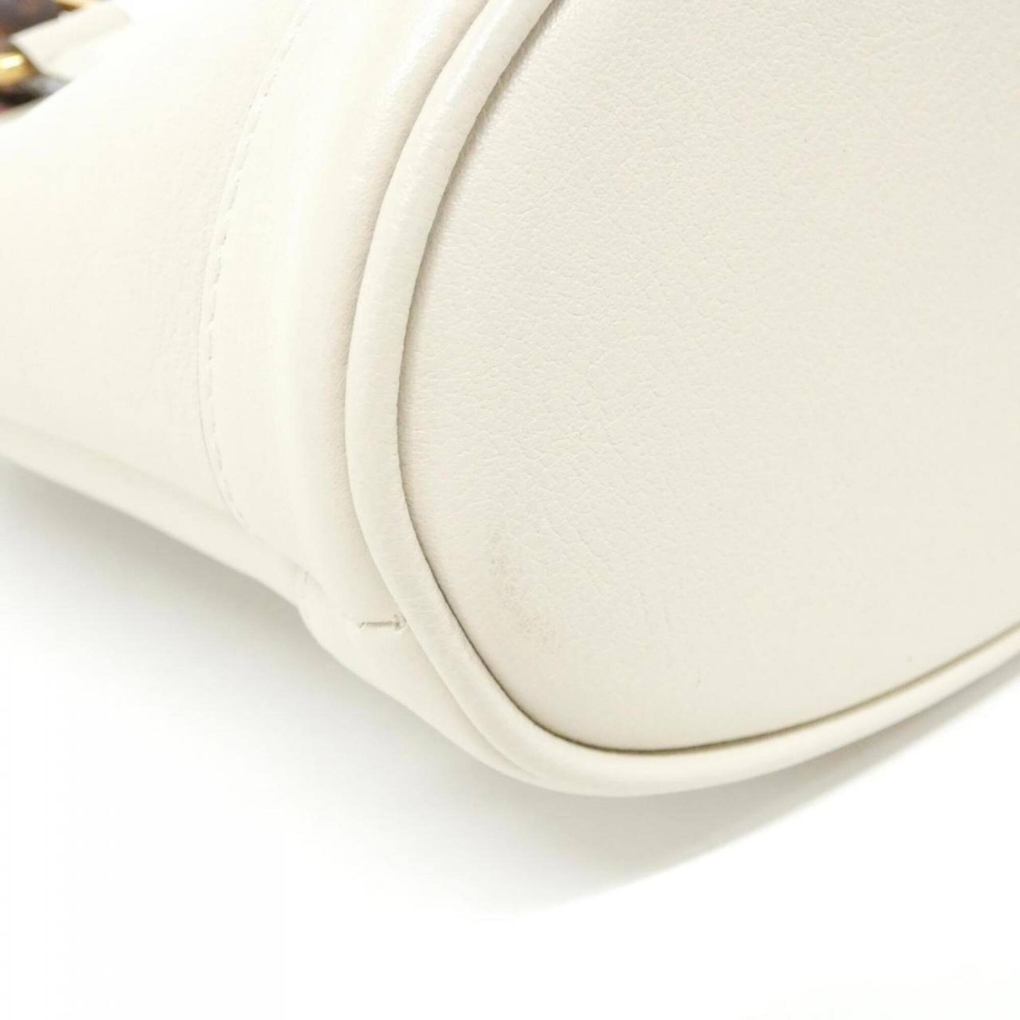 Gucci White Leather Handbag (Pre-Owned)