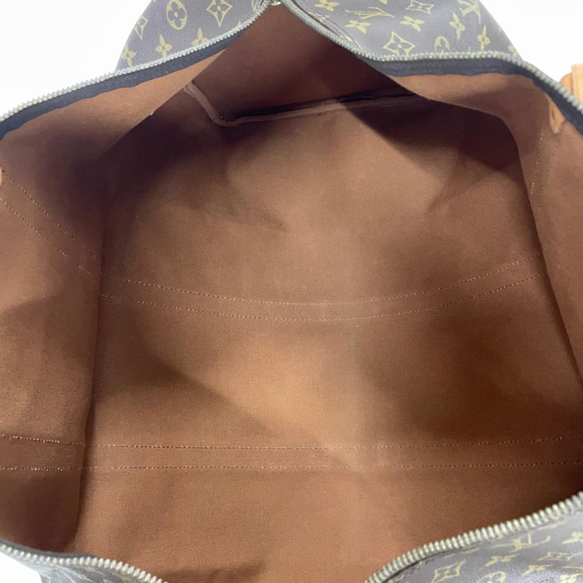 Louis Vuitton Brown Monogram Canvas Boston Bag (Pre-Owned)