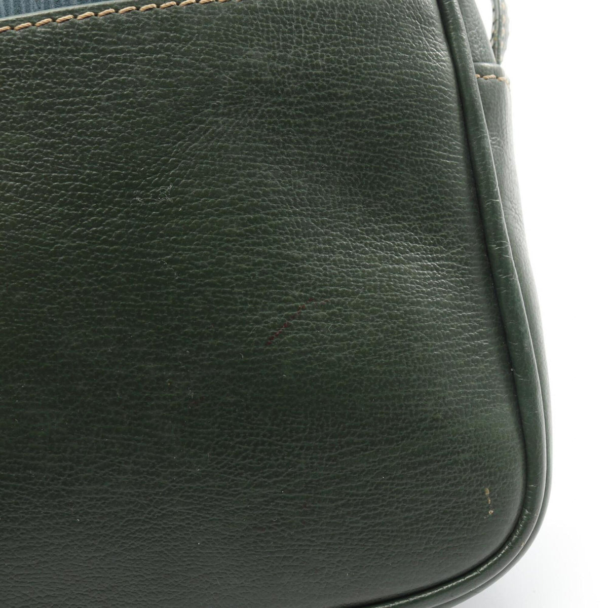 Loewe Blue Green Leather Handbag Shoulder Bag (Pre-Owned)