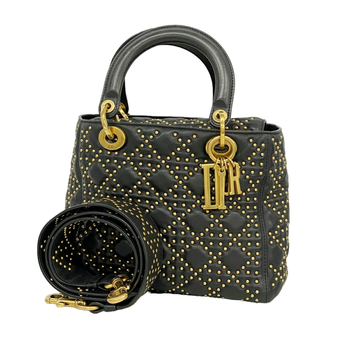 Christian Dior Black Leather Handbag (Pre-Owned)