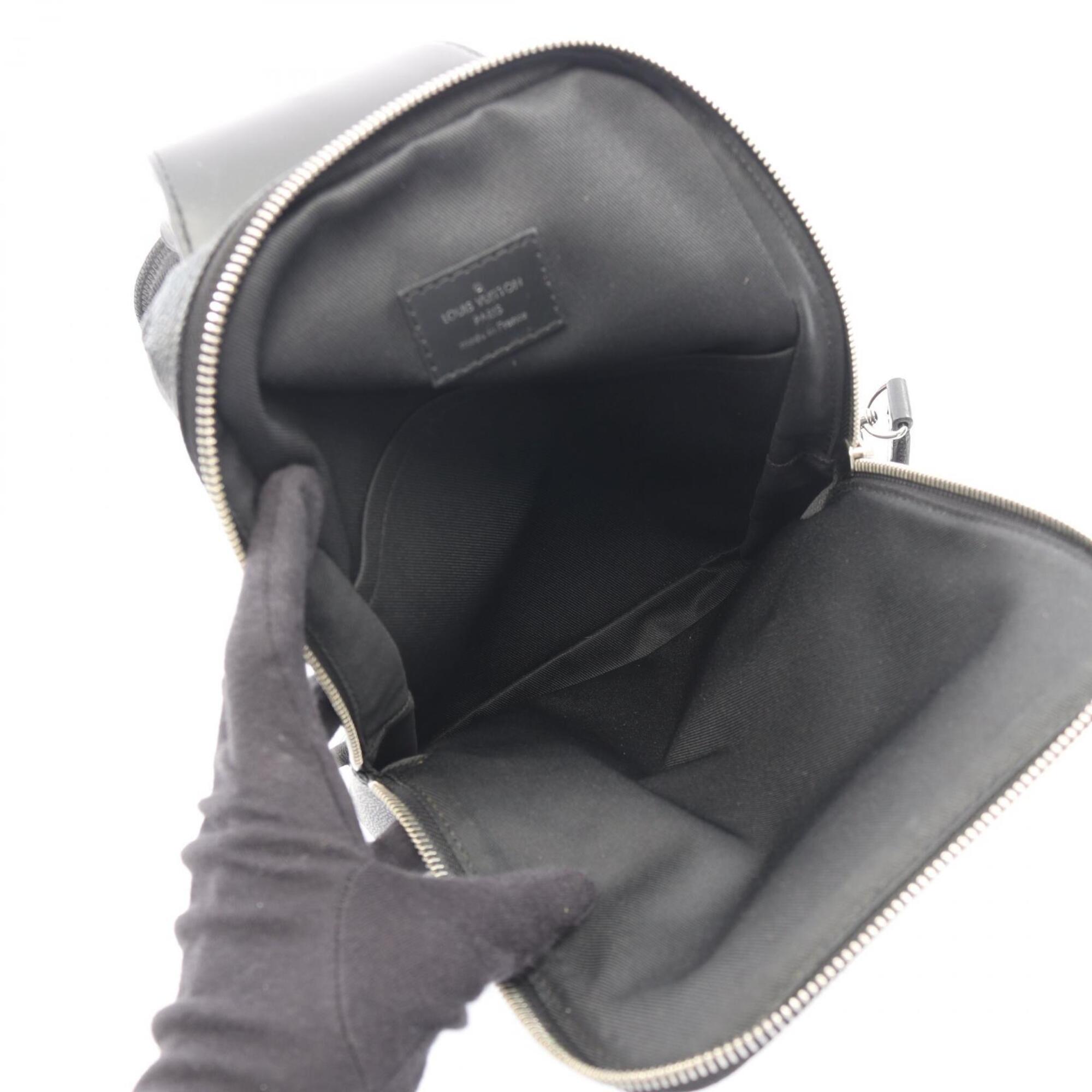 Louis Vuitton Black Damier Graphite Leather Fanny Pack Sling Bag (Pre-Owned)