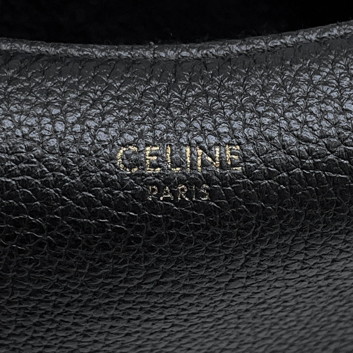 Celine Black Leather Handbag Shoulder Bag (Pre-Owned)