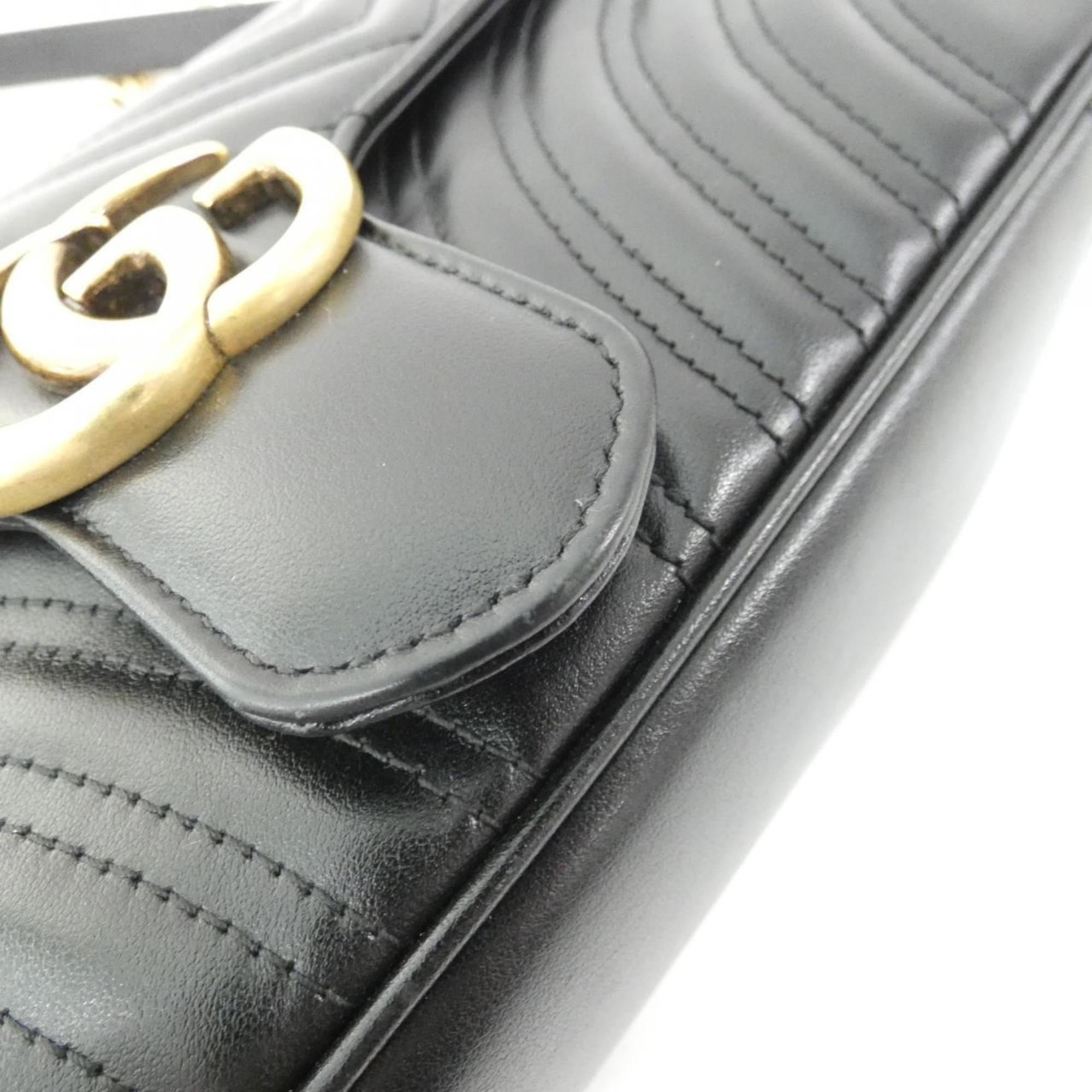 Gucci Black Leather Shoulder Bag (Pre-Owned)