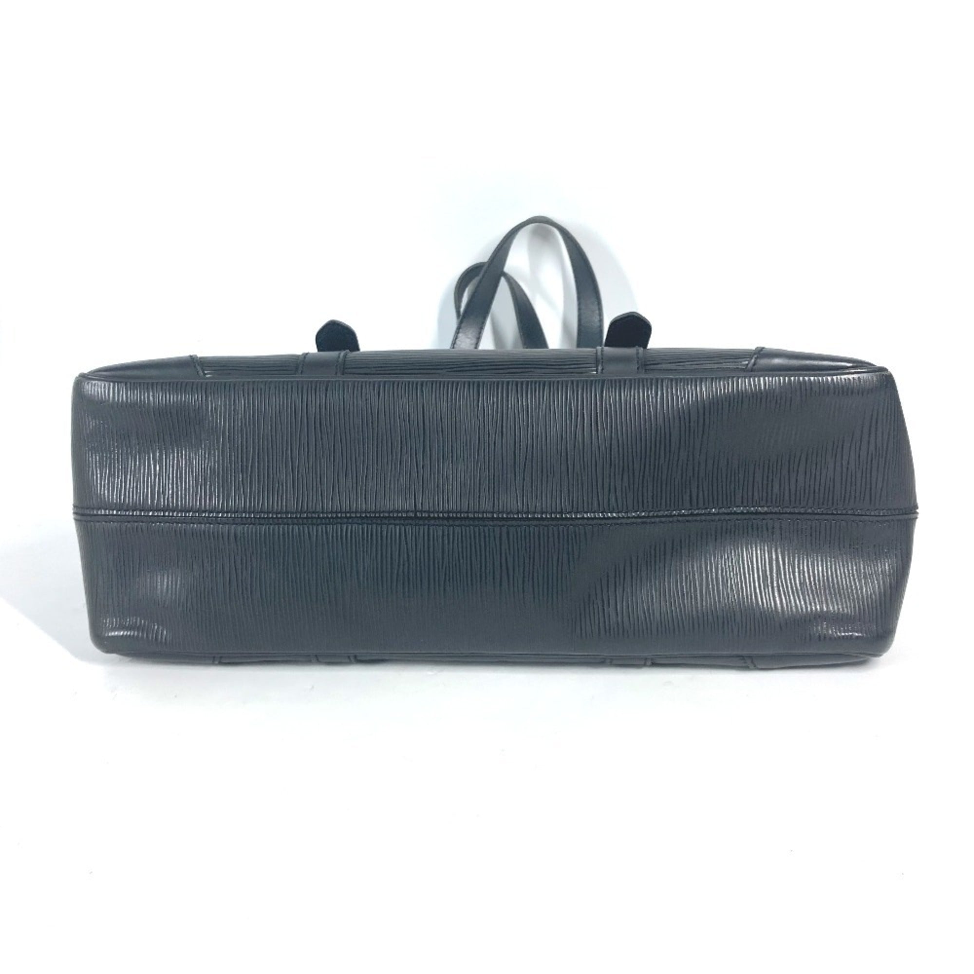 Louis Vuitton Black Noir Epi Leather Shoulder Bag Tote Bag (Pre-Owned)