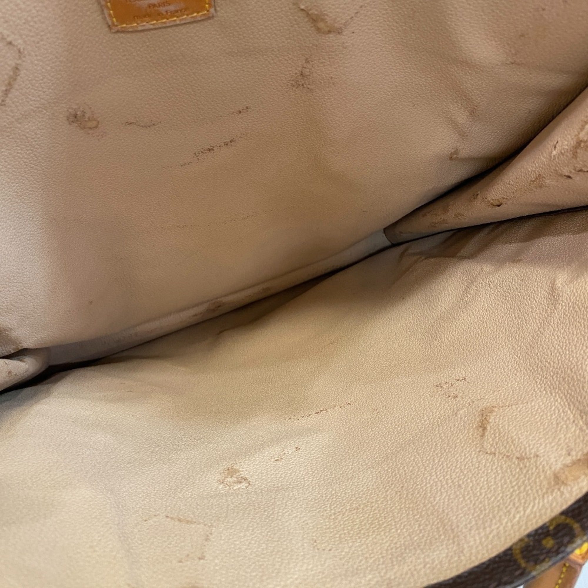 Louis Vuitton Brown Monogram Leather Handbag Tote Bag (Pre-Owned)