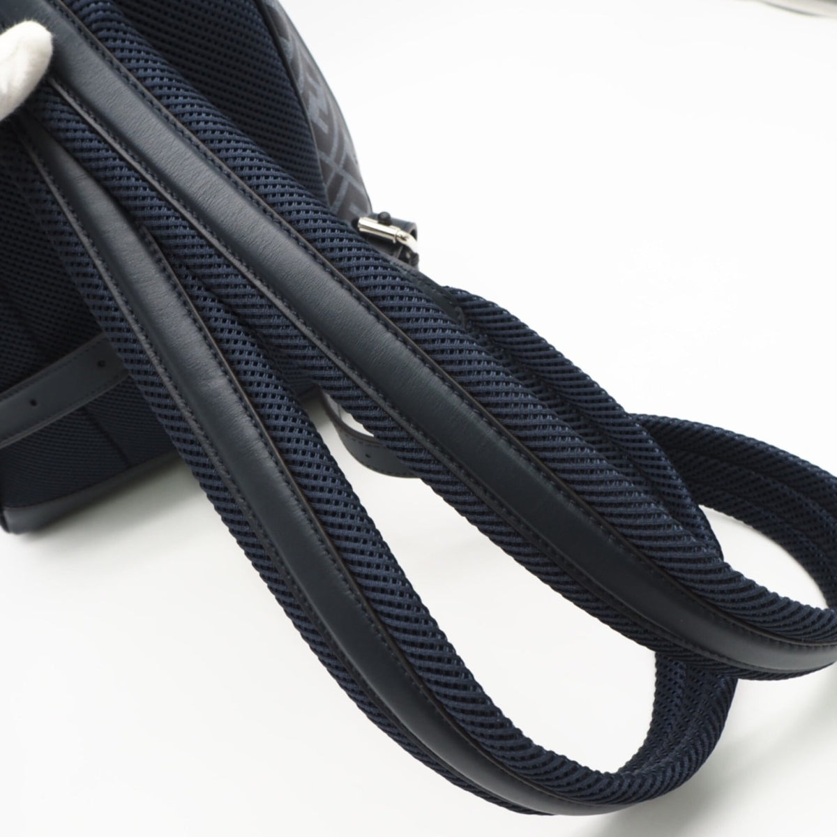 Fendi Blue Coated Canvas Backpack (Pre-Owned)